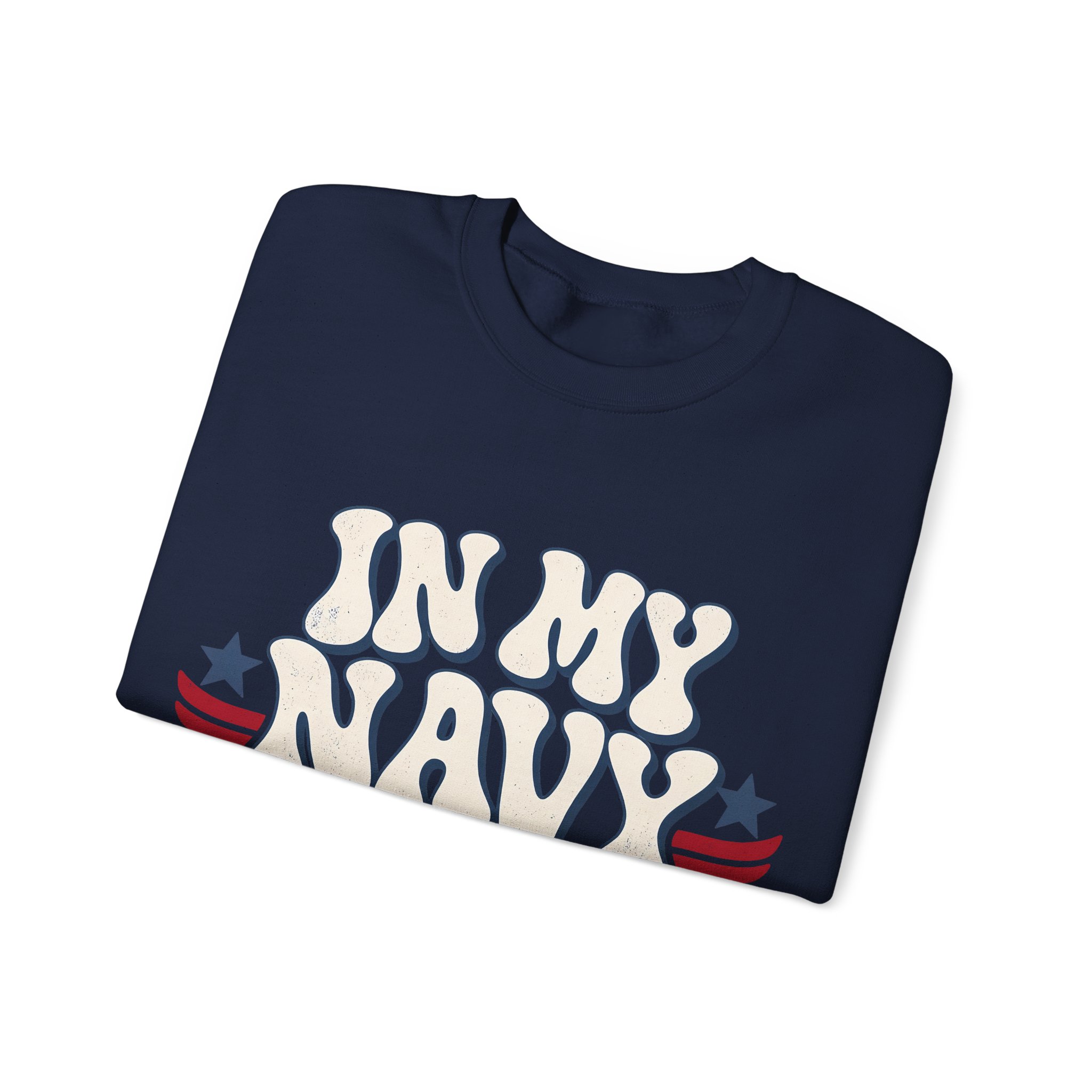 In My Navy Mom Era Crewneck Sweatshirt - Image 4