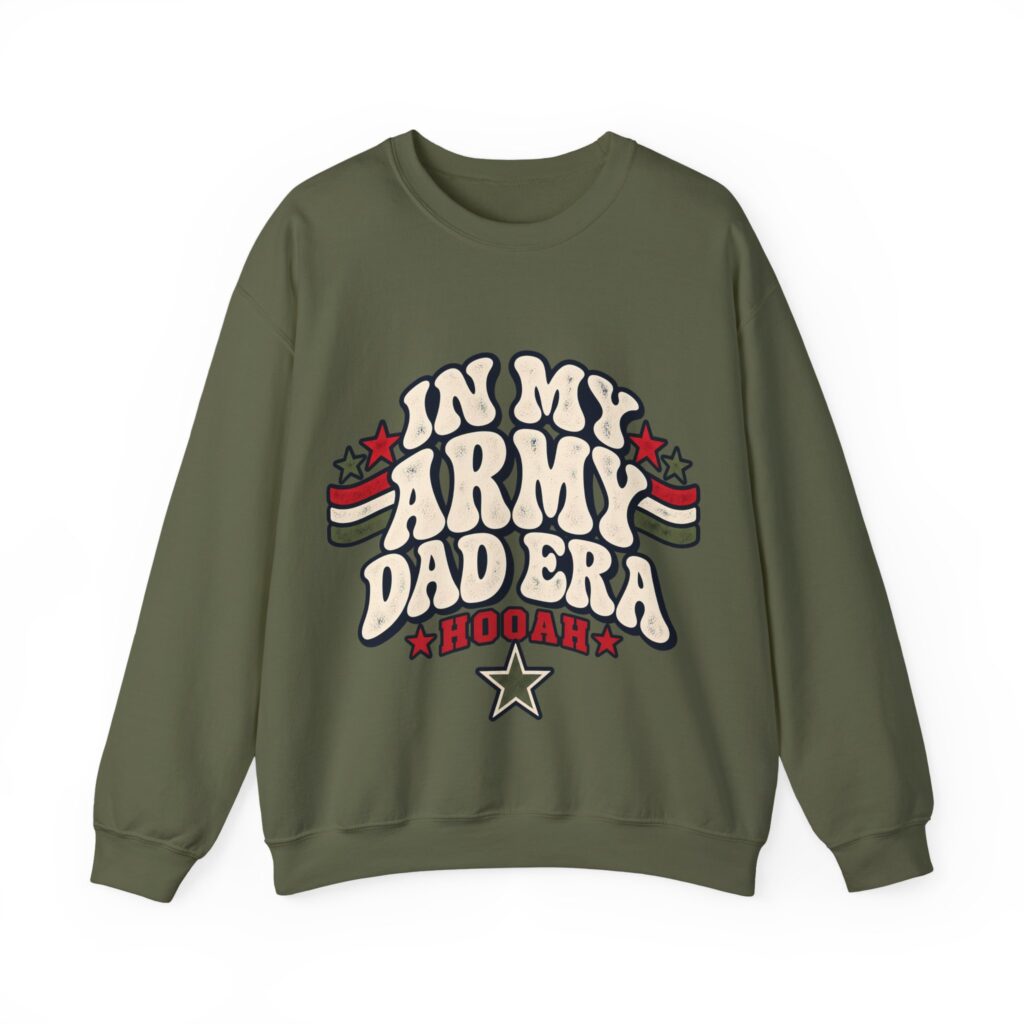 In My Army Dad Era Crewneck Sweatshirt