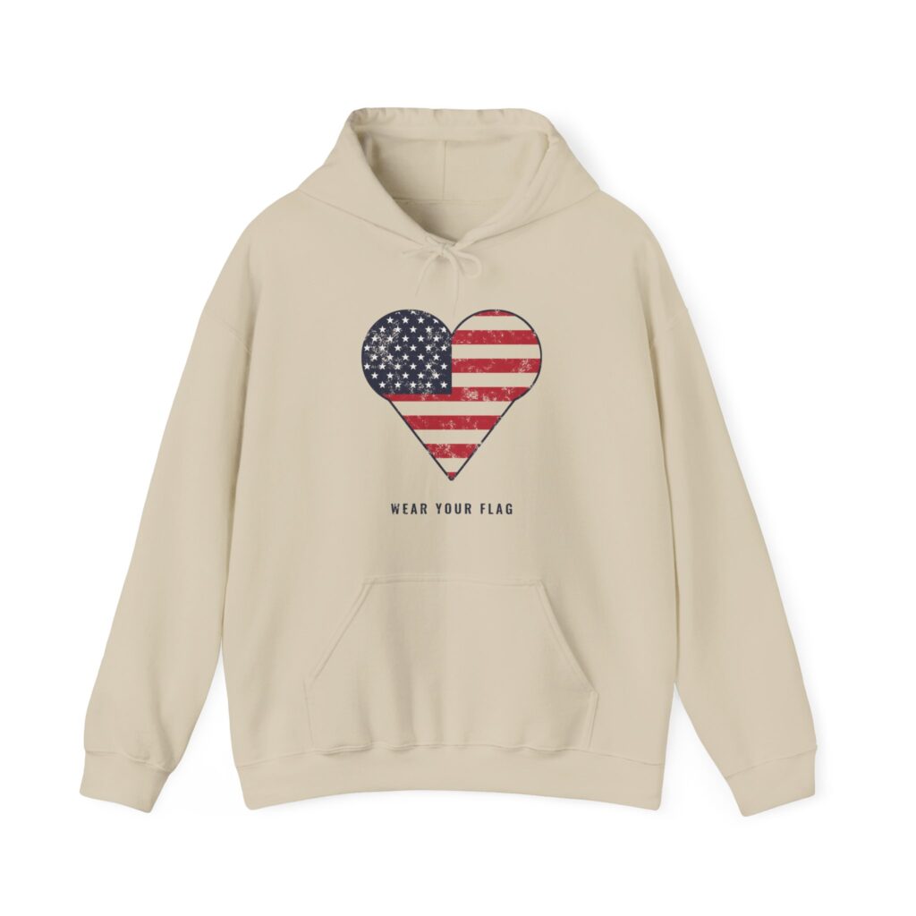 Flag Heart Hoodie