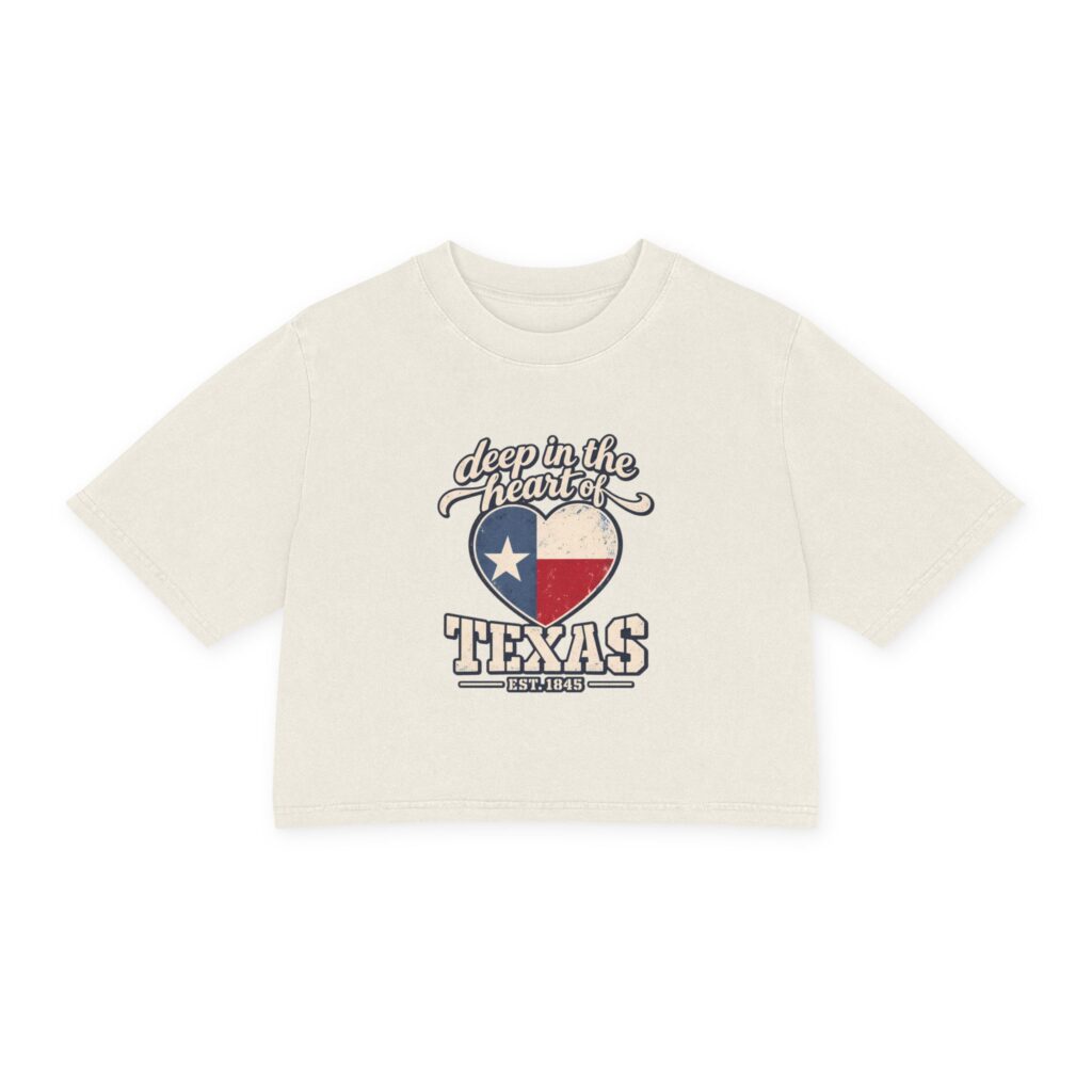 Deep in the Heart of Texas Women's Cropped Tee