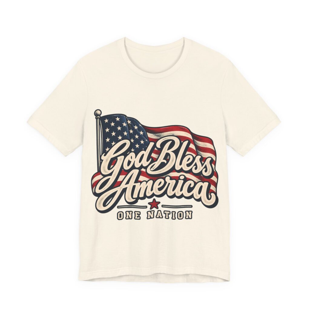 God Bless America Soft Cotton Tee