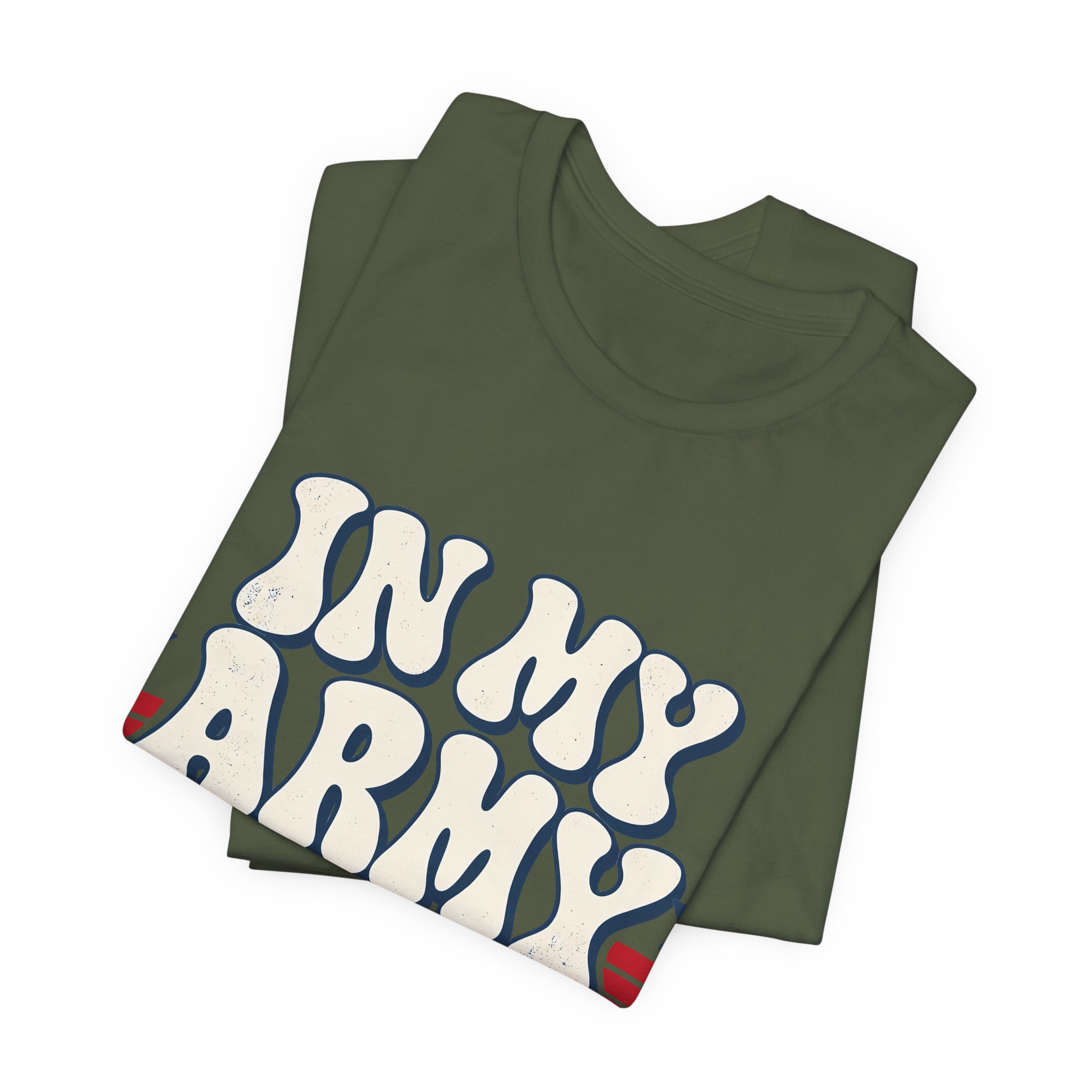 In My Army Mom Era Soft Cotton Tee - Image 4