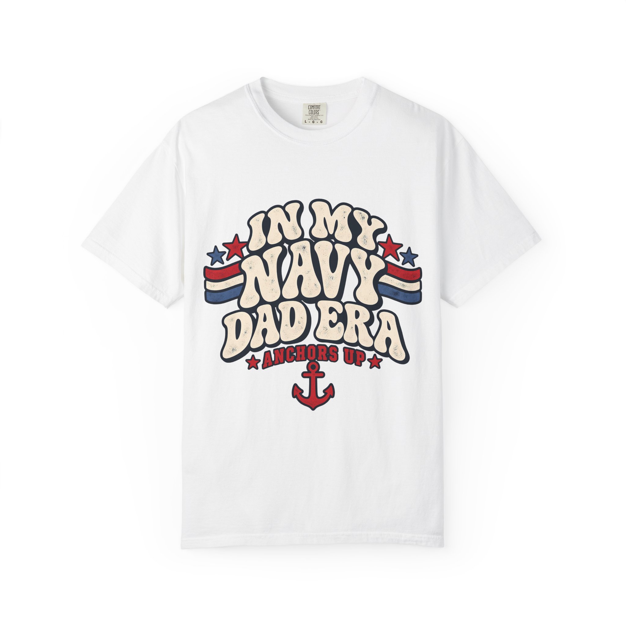 In My Navy Dad Era Comfort Colors Tee - Image 10