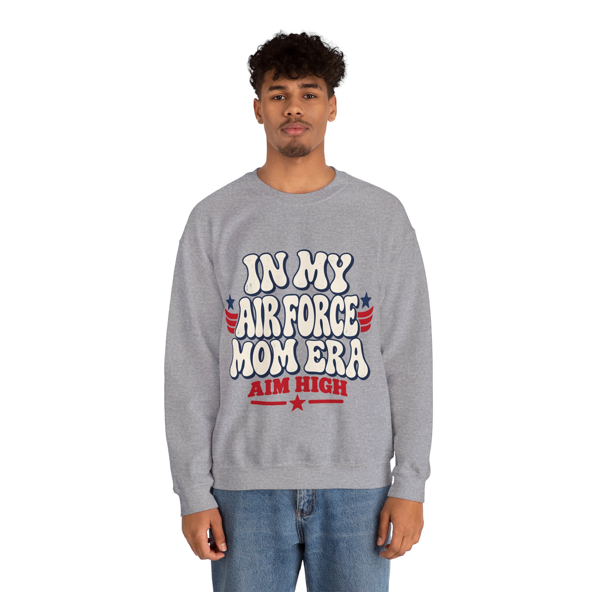 In My Air Force Mom Era Crewneck Sweatshirt - Image 3