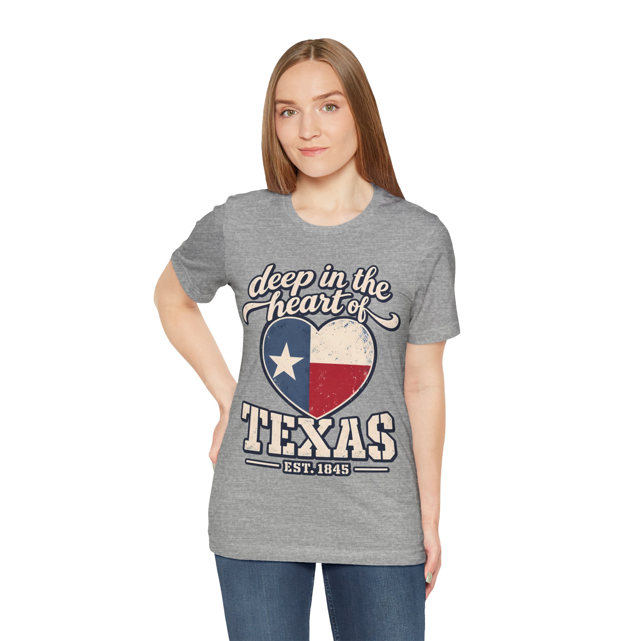 Deep in the Heart of Texas Soft Cotton Tee - Image 3