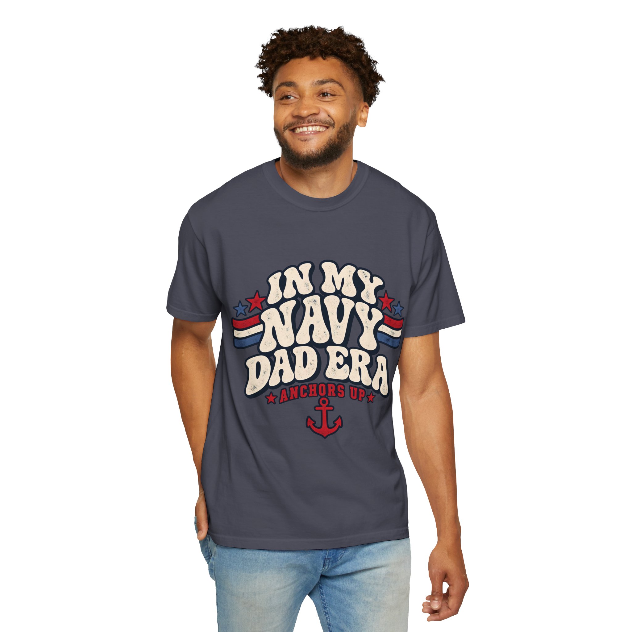 In My Navy Dad Era Comfort Colors Tee - Image 3