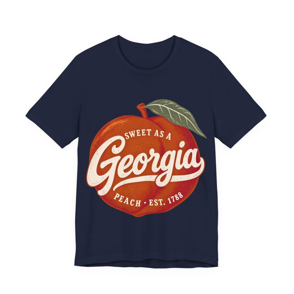 Sweet as a Georgia Peach Soft Cotton Tee