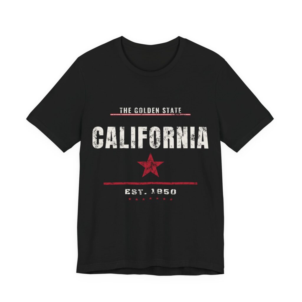 California Golden State Soft Cotton Tee