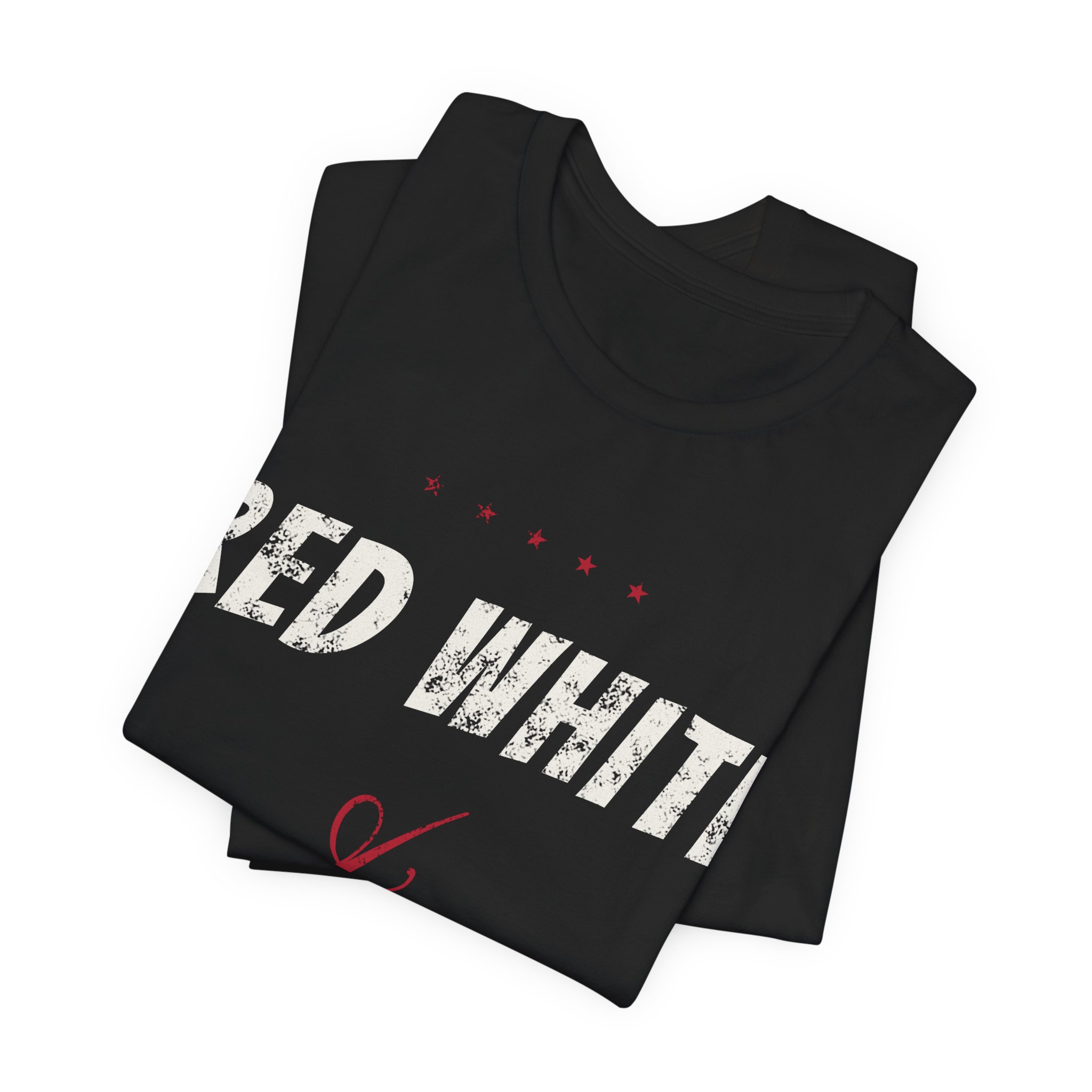 Red White and Brew Soft Cotton Tee - Image 4