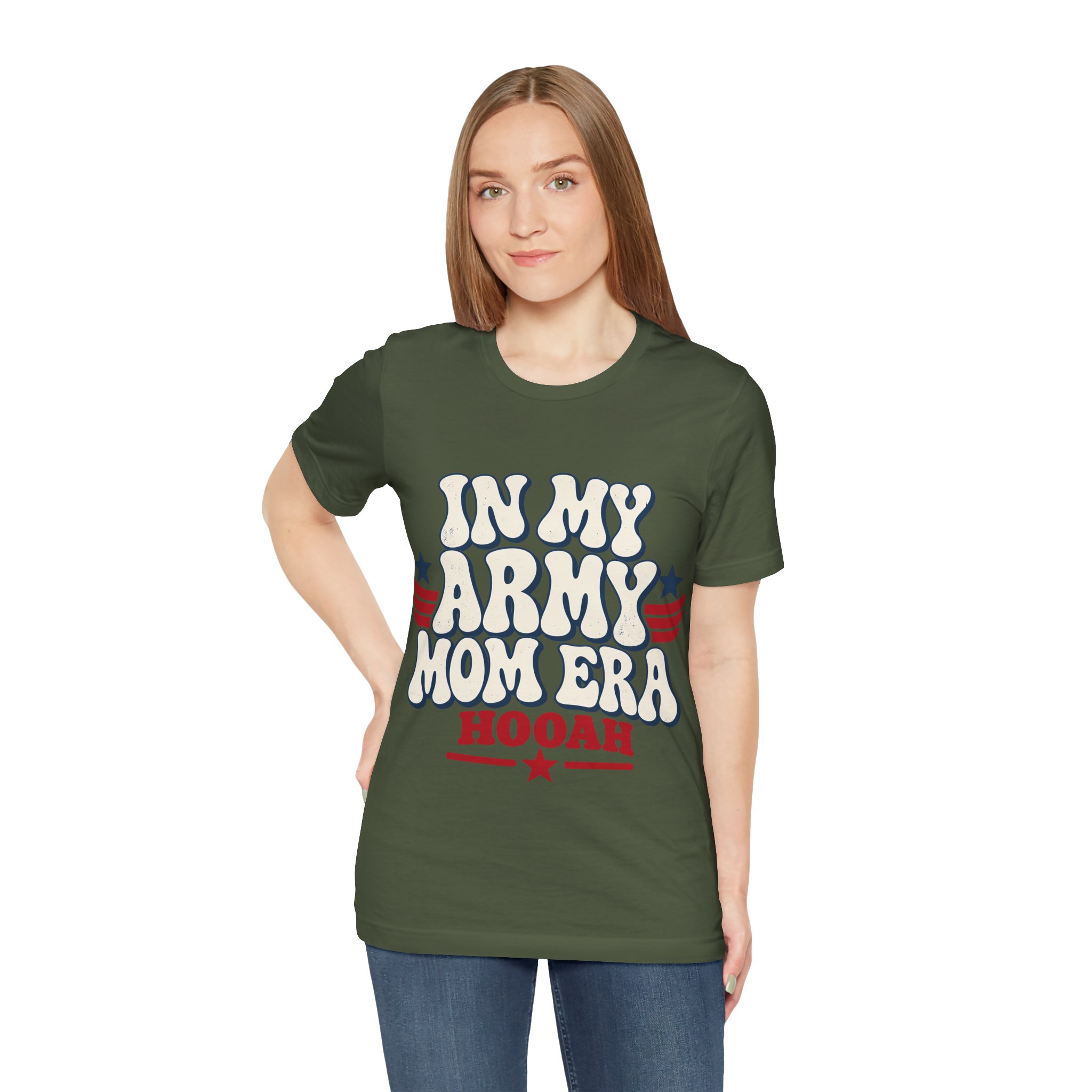 In My Army Mom Era Soft Cotton Tee - Image 2