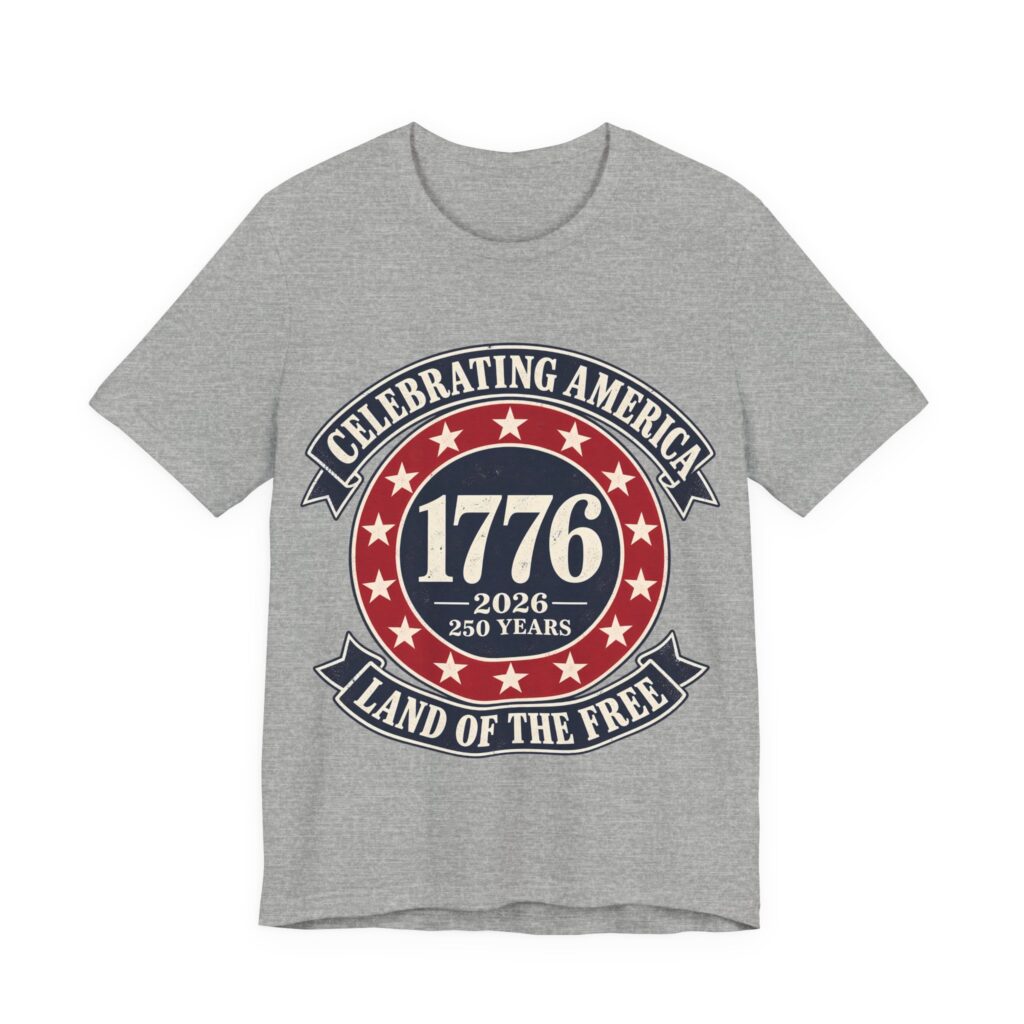 1776 to 2026, 250 Years of Freedom Soft Cotton Tee