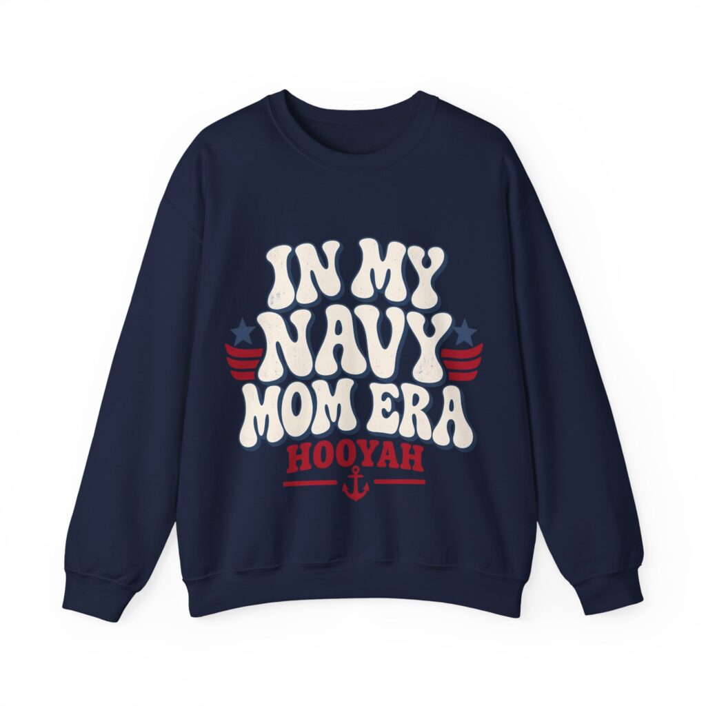 In My Navy Mom Era Crewneck Sweatshirt