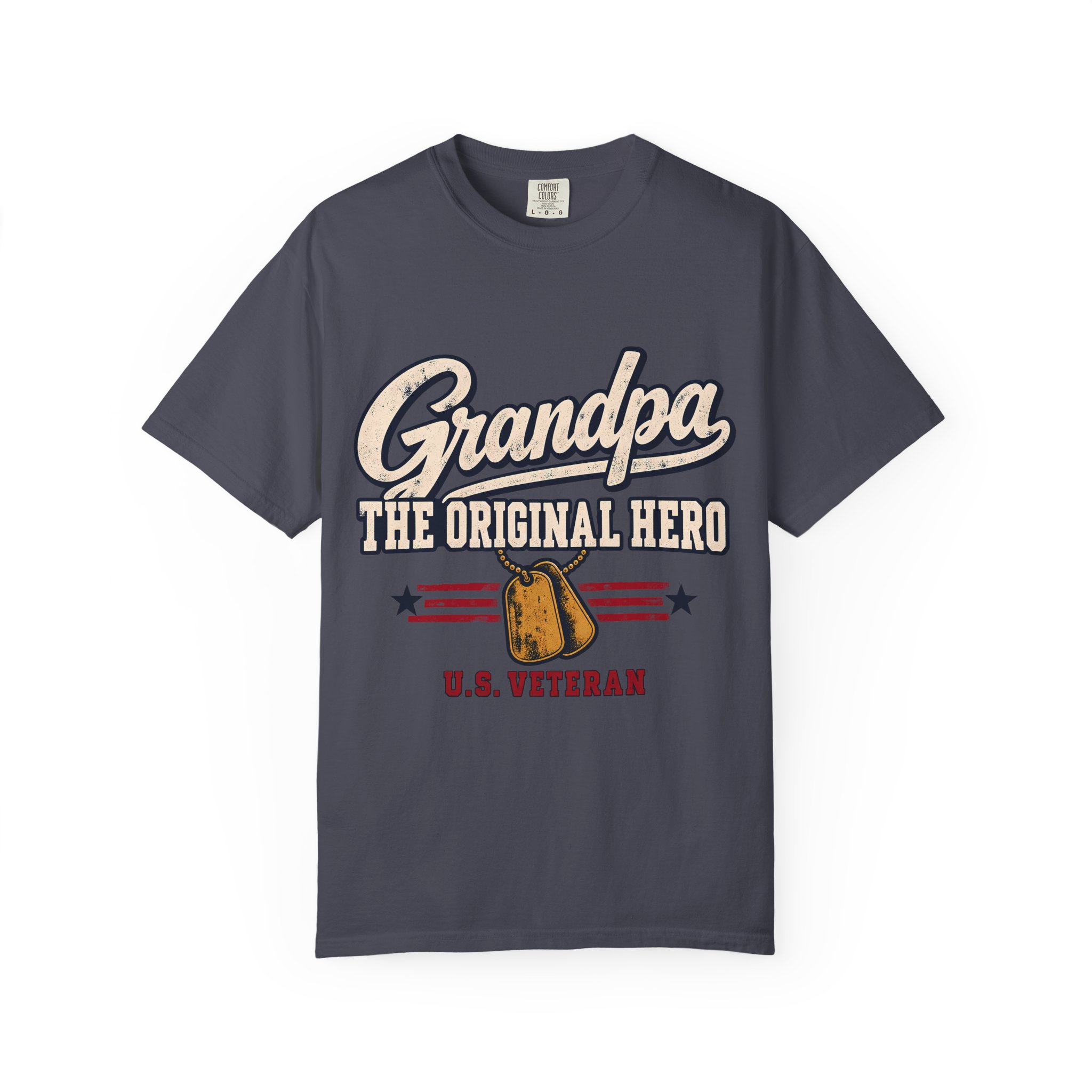 Grandpa, The Original Hero Comfort Colors Tee - Image 5