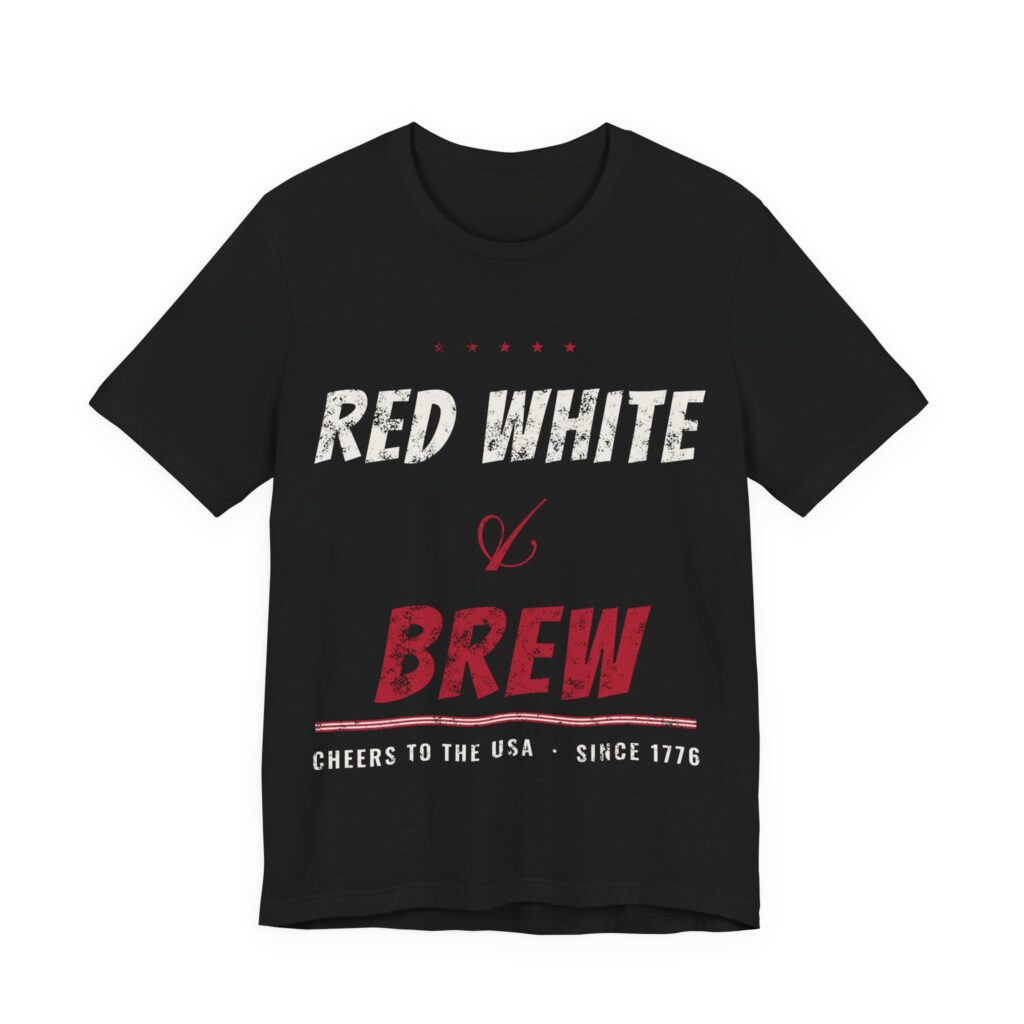 Red White and Brew Soft Cotton Tee