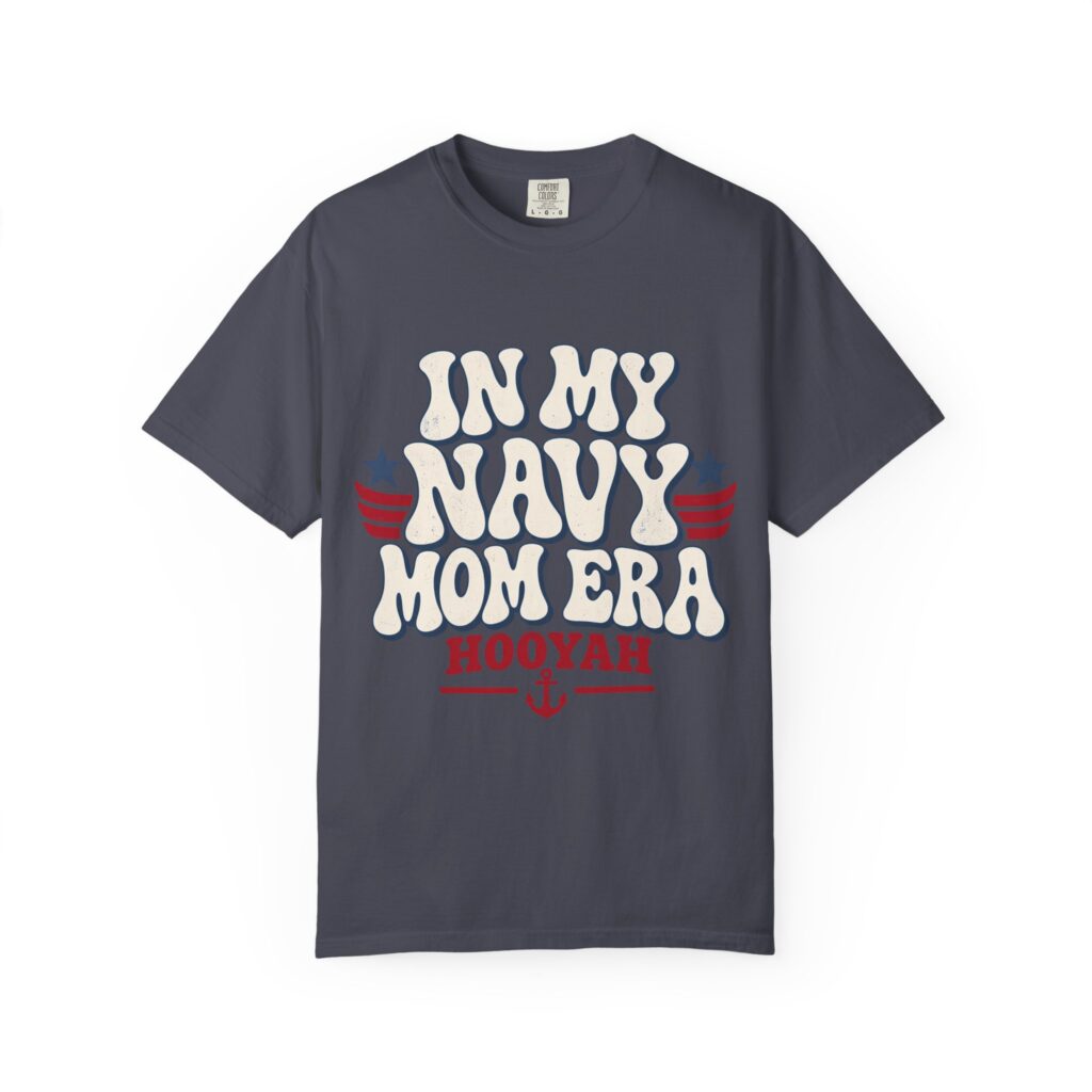 In My Navy Mom Era Comfort Colors Tee