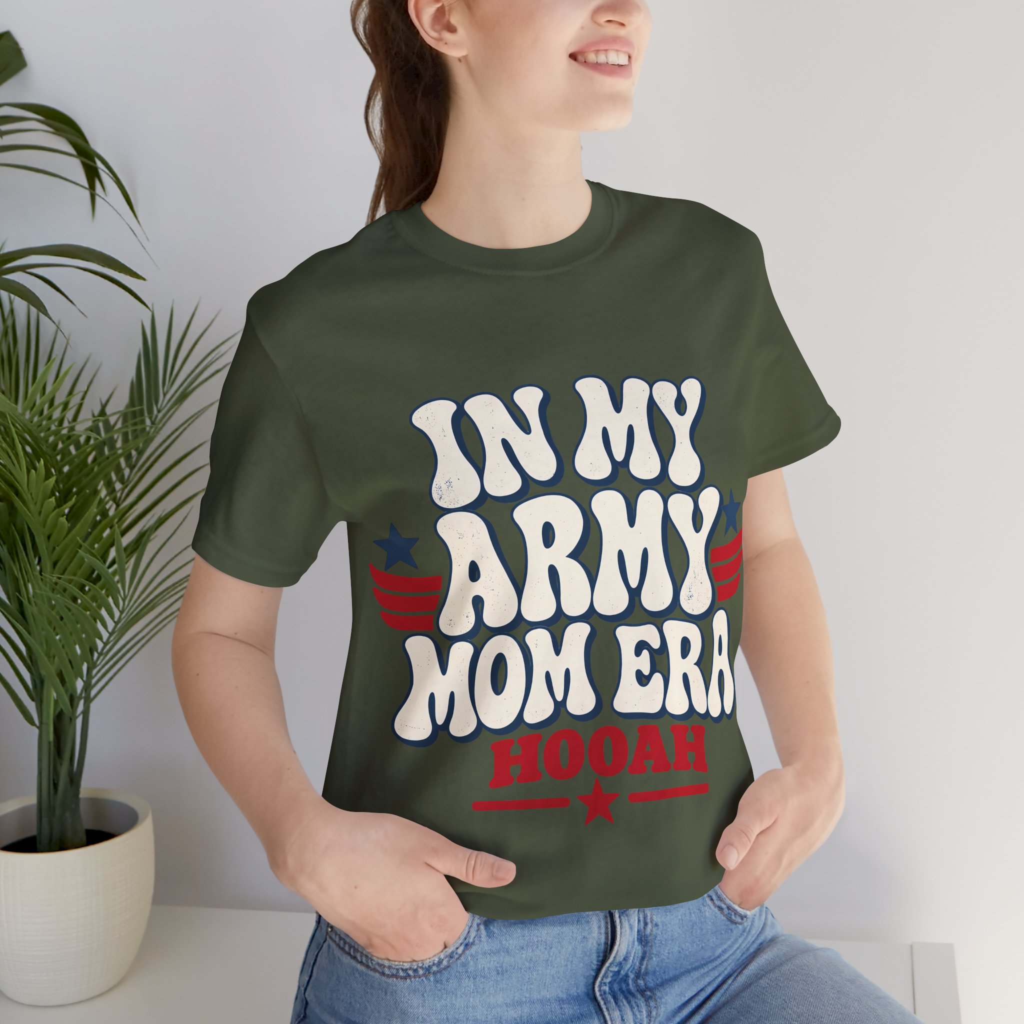 In My Army Mom Era Soft Cotton Tee - Image 12