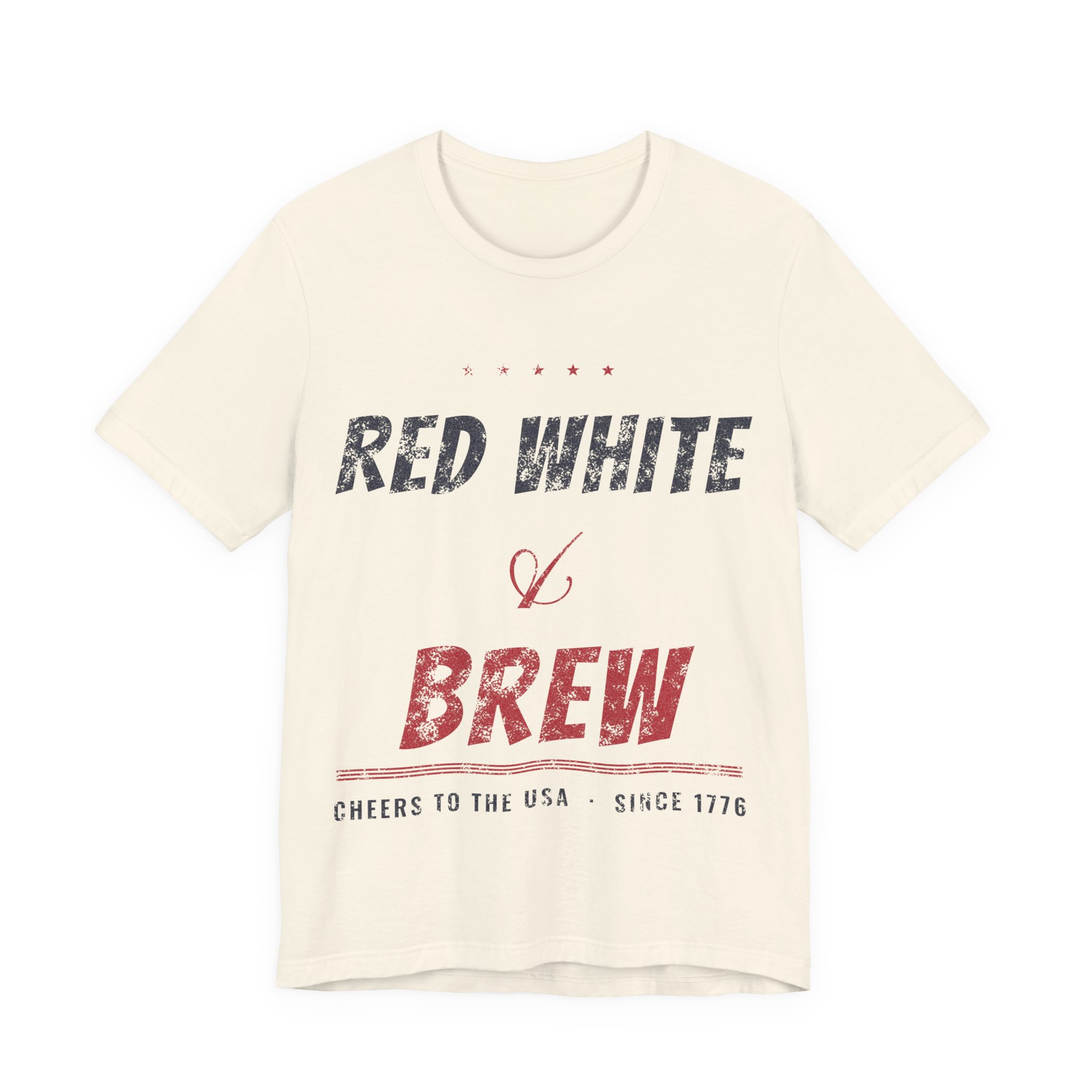 Red White and Brew Soft Cotton Tee - Image 10