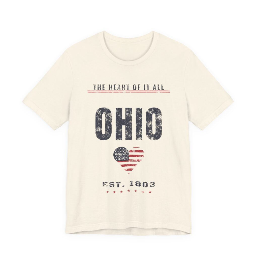 Ohio Heart of It All Soft Cotton Tee