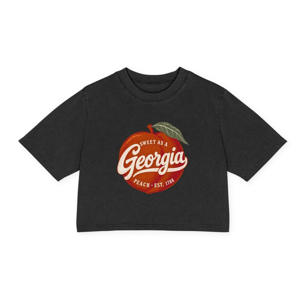 Sweet as a Georgia Peach Women's Cropped Tee