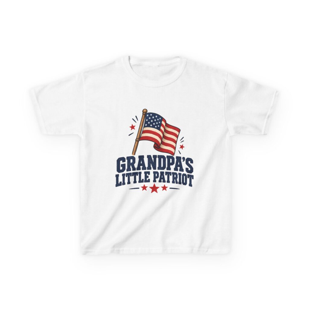 Grandpa's Little Patriot Kids Tee