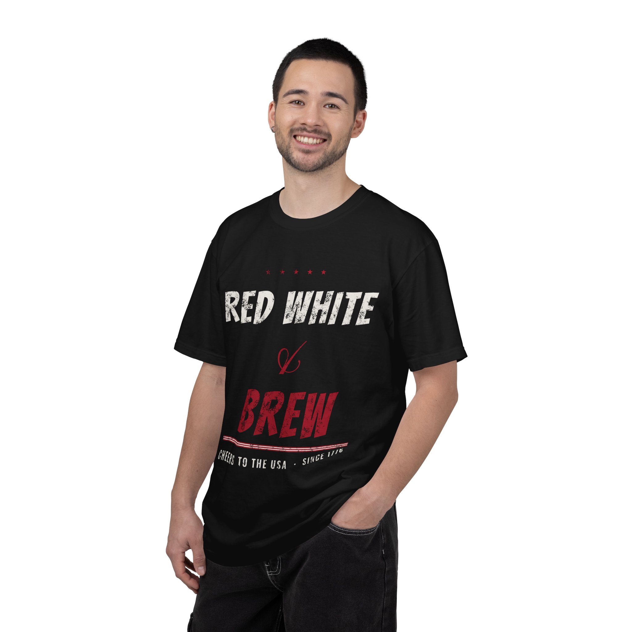 Red White and Brew Comfort Colors Tee - Image 2