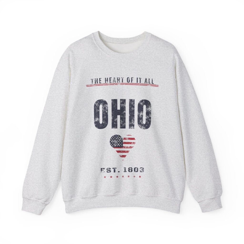 Ohio Heart of It All Crewneck Sweatshirt