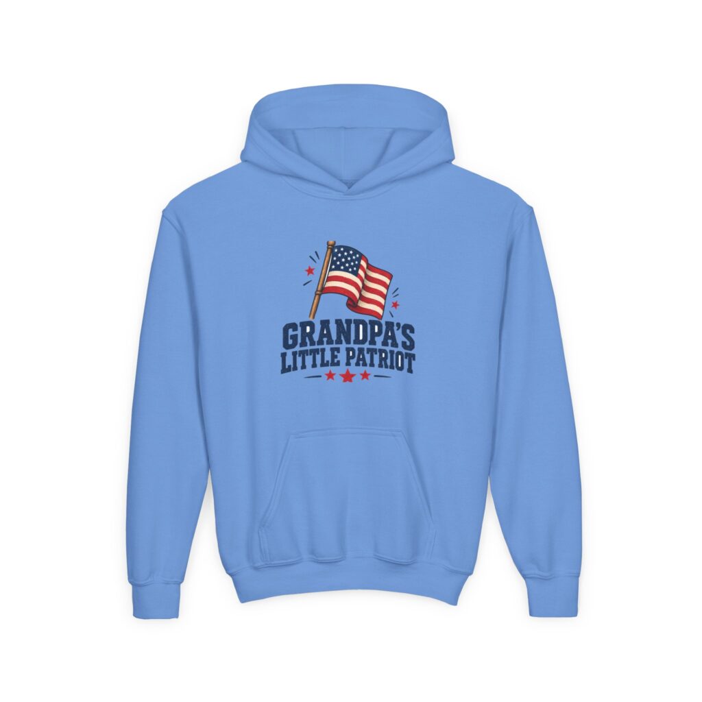 Grandpa's Little Patriot Youth Hoodie