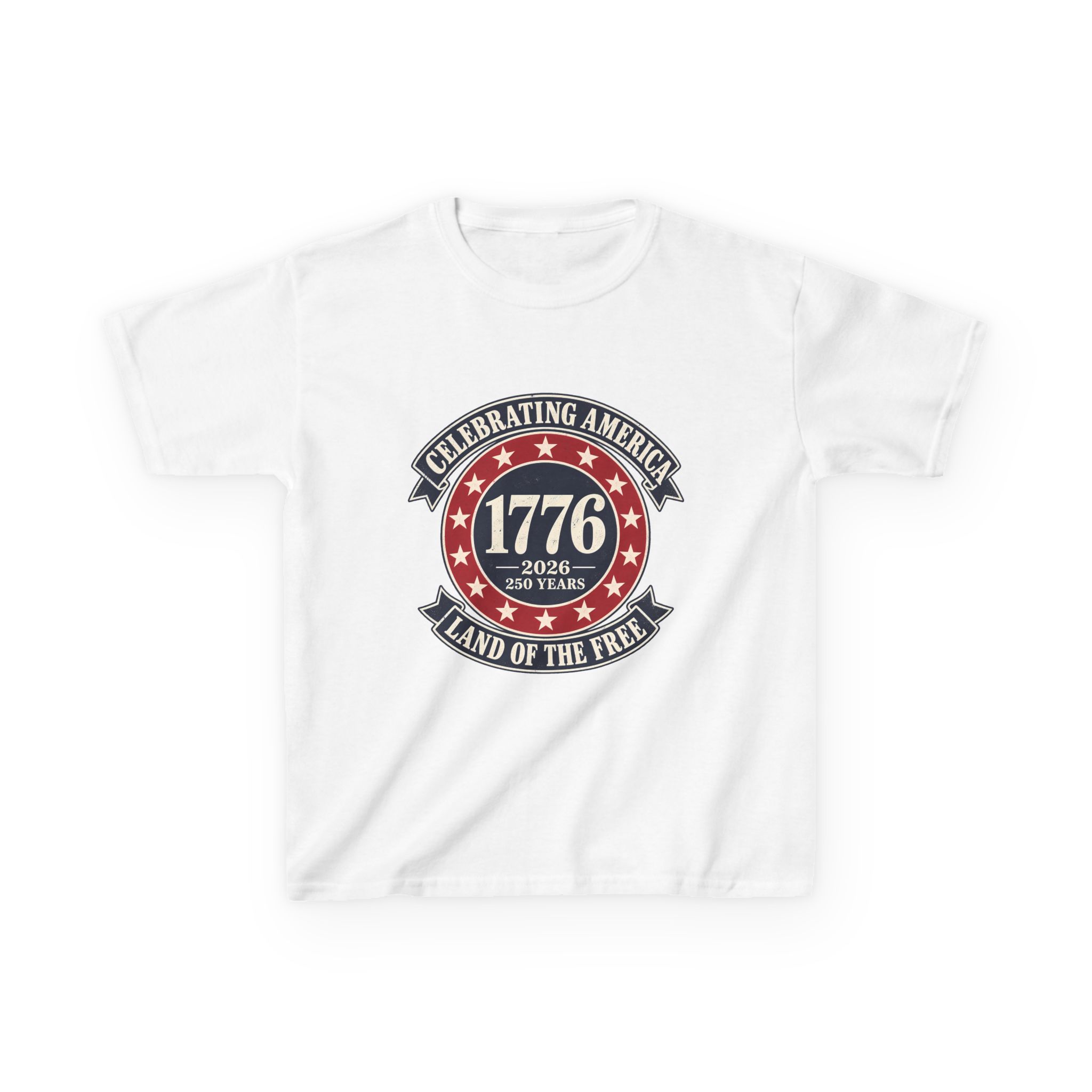 1776 to 2026, 250 Years of Freedom Kids Tee
