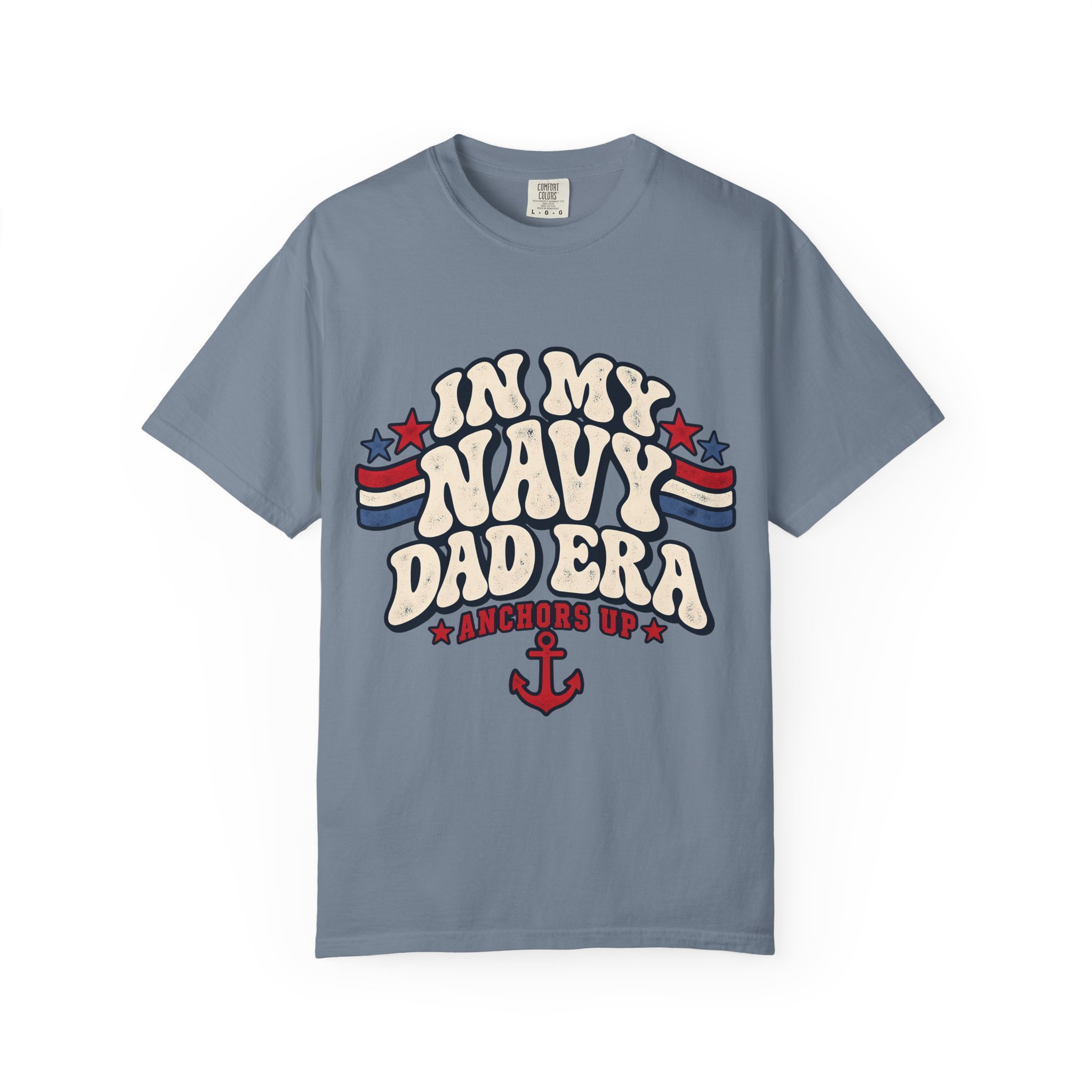 In My Navy Dad Era Comfort Colors Tee - Image 7