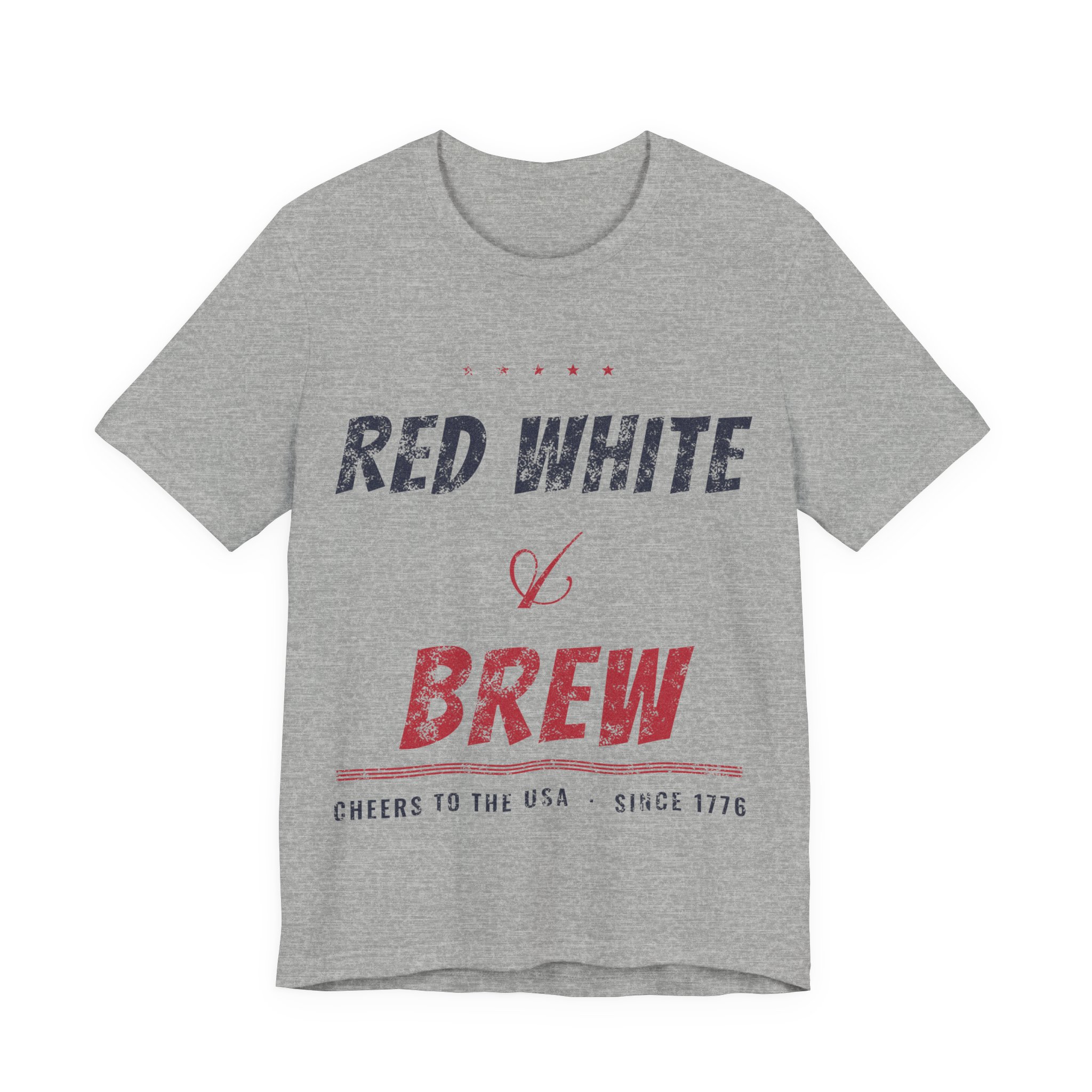 Red White and Brew Soft Cotton Tee - Image 11