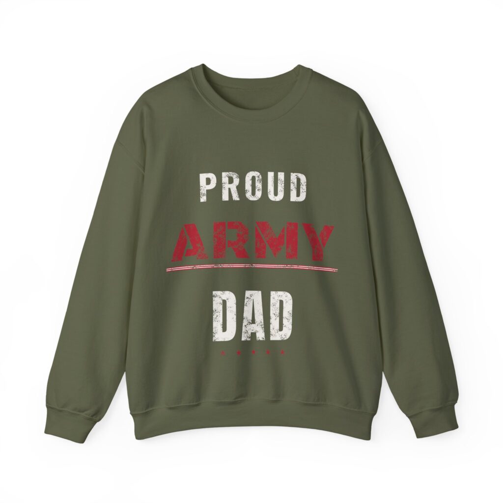 Proud Army Dad Crewneck Sweatshirt