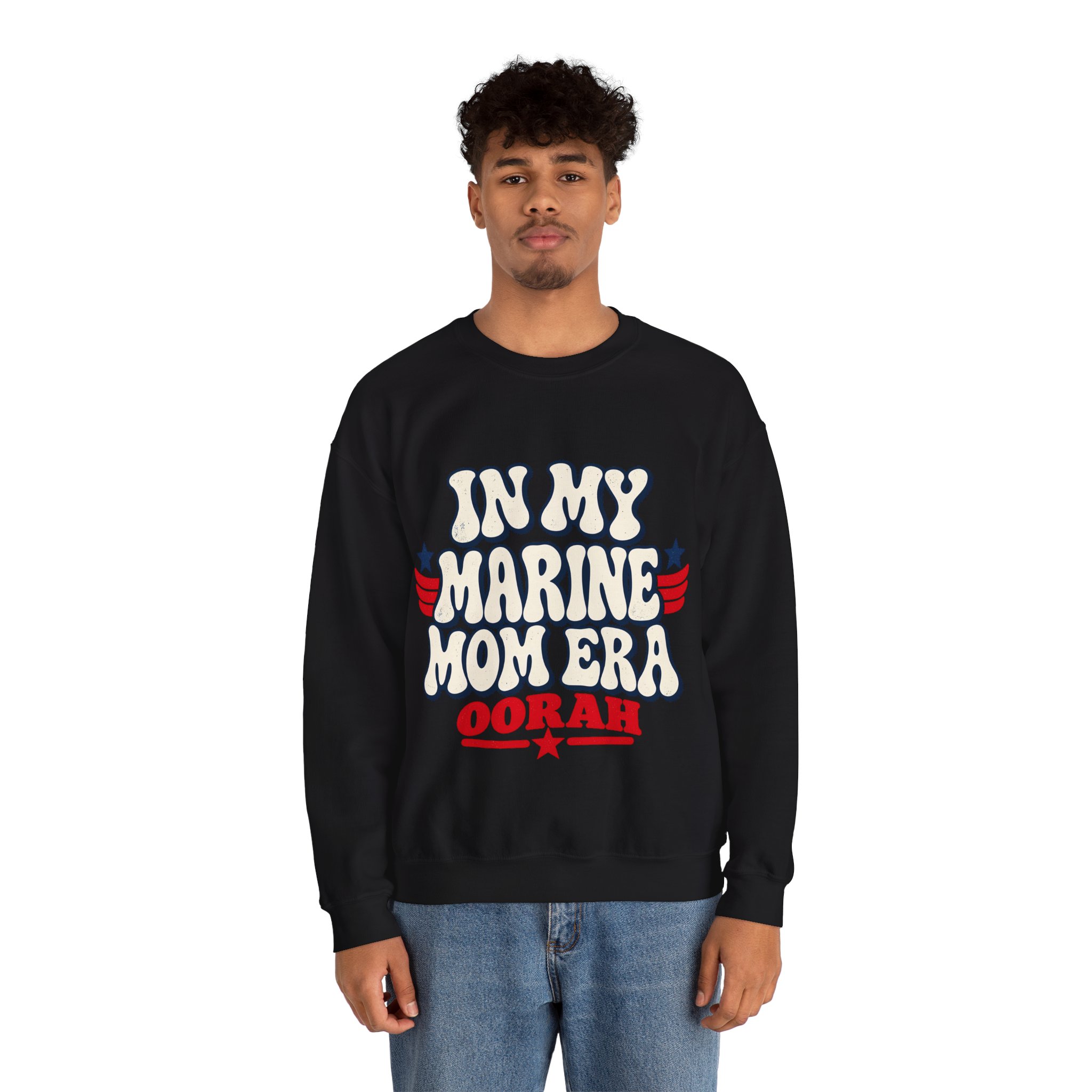 In My Marine Mom Era Crewneck Sweatshirt - Image 3