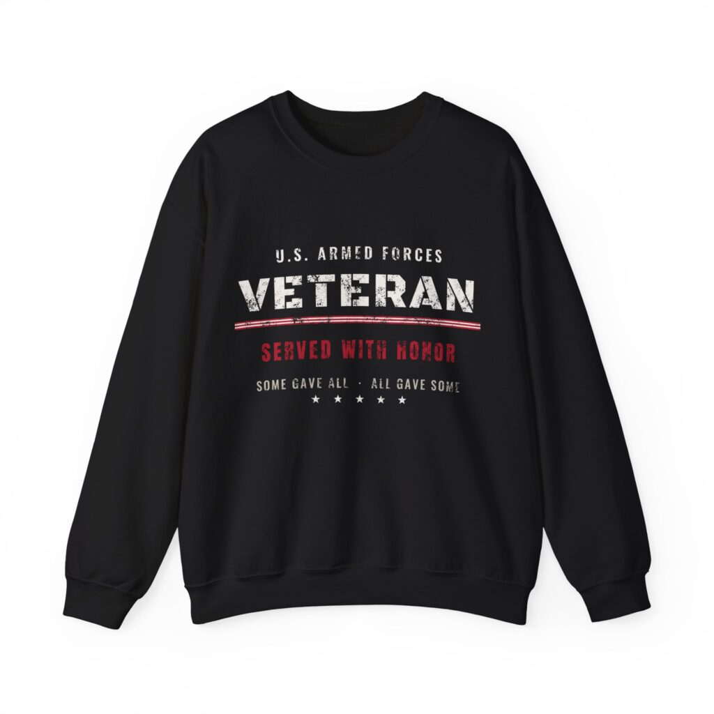 Veteran Served With Honor Crewneck Sweatshirt