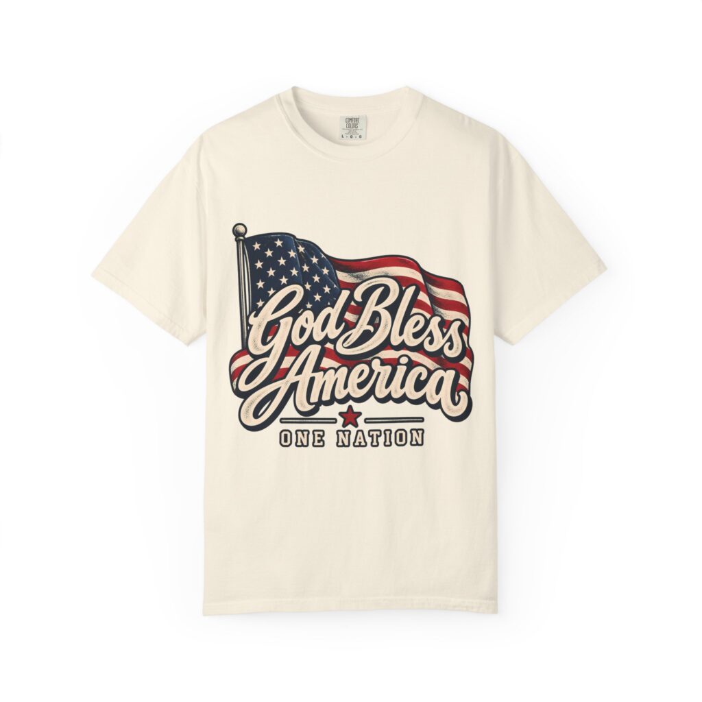 God Bless America Comfort Colors Tee
