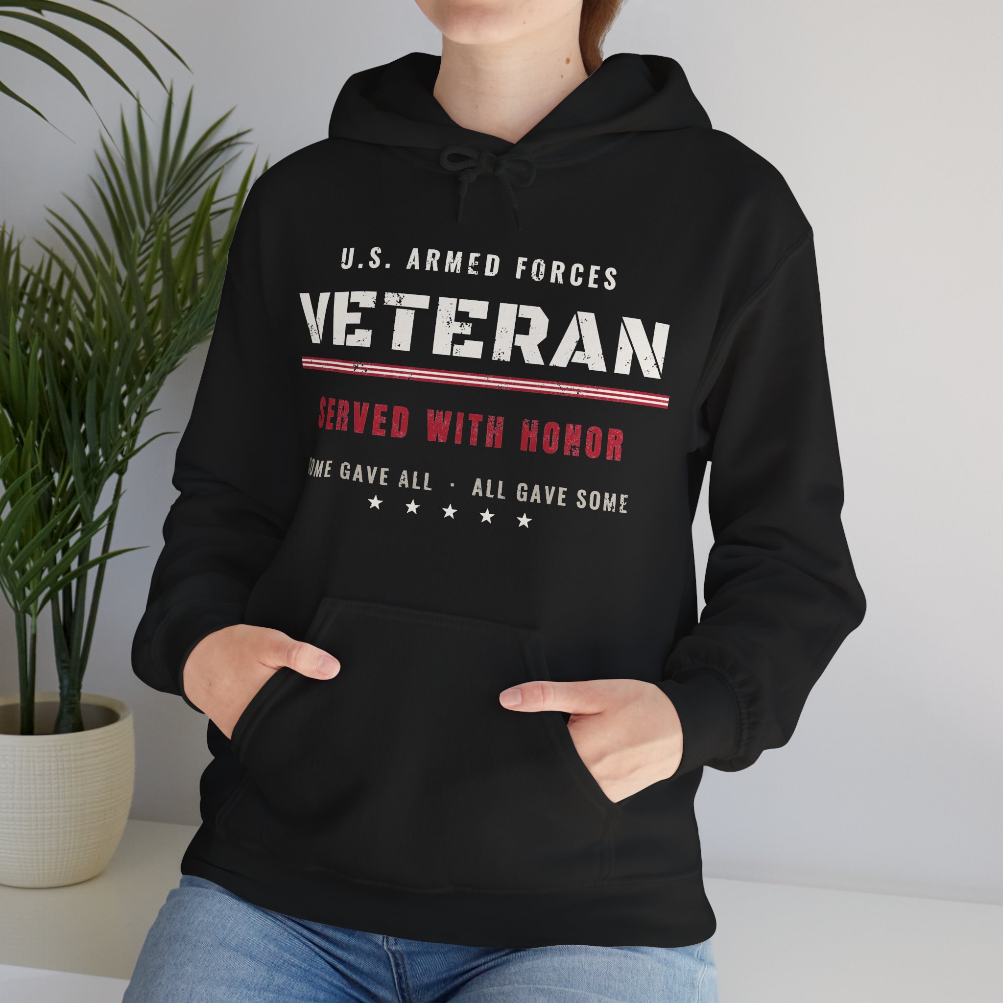 Veteran Served With Honor Hoodie - Image 3
