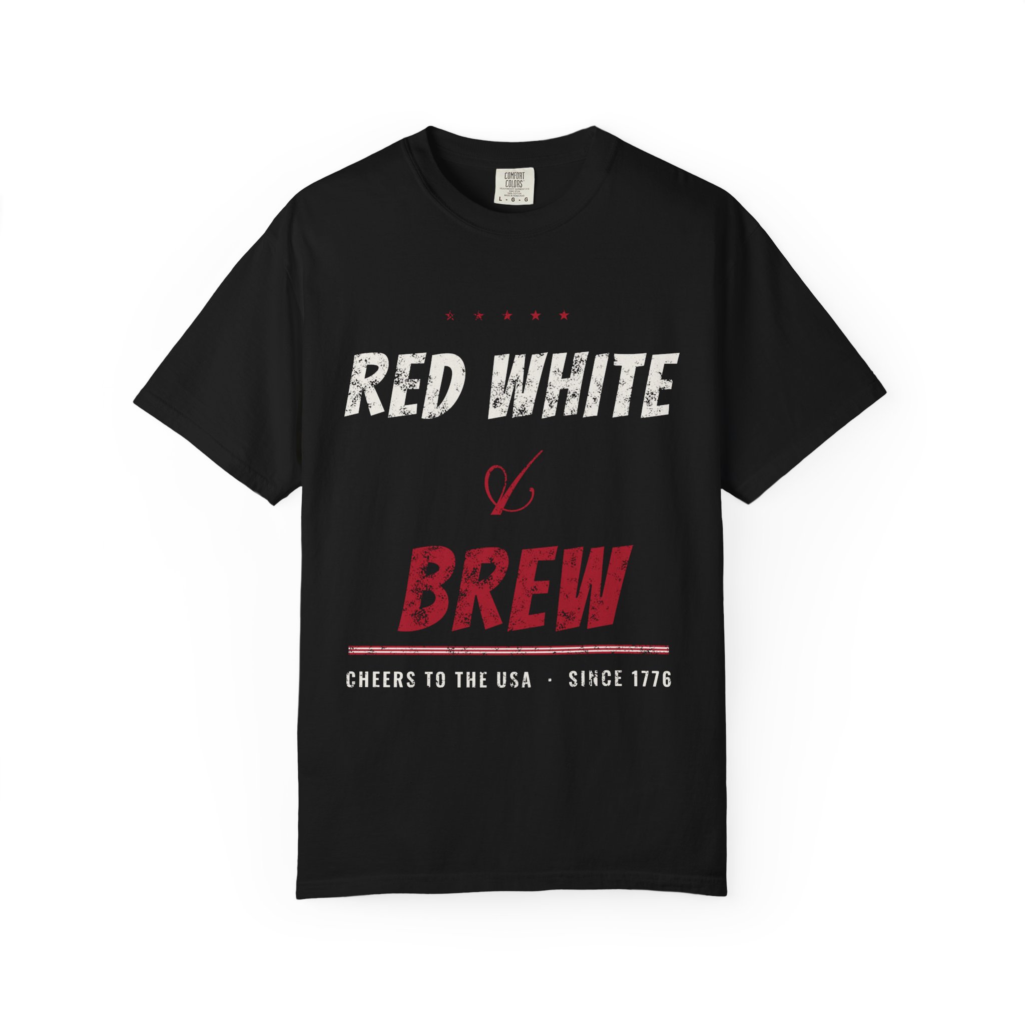 Red White and Brew Comfort Colors Tee