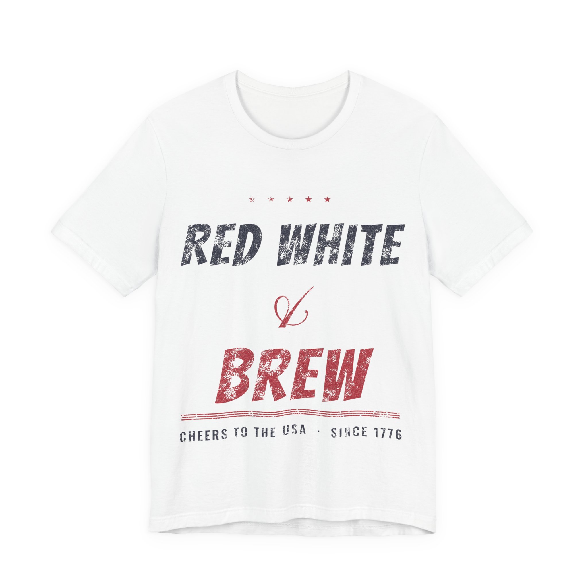 Red White and Brew Soft Cotton Tee - Image 9