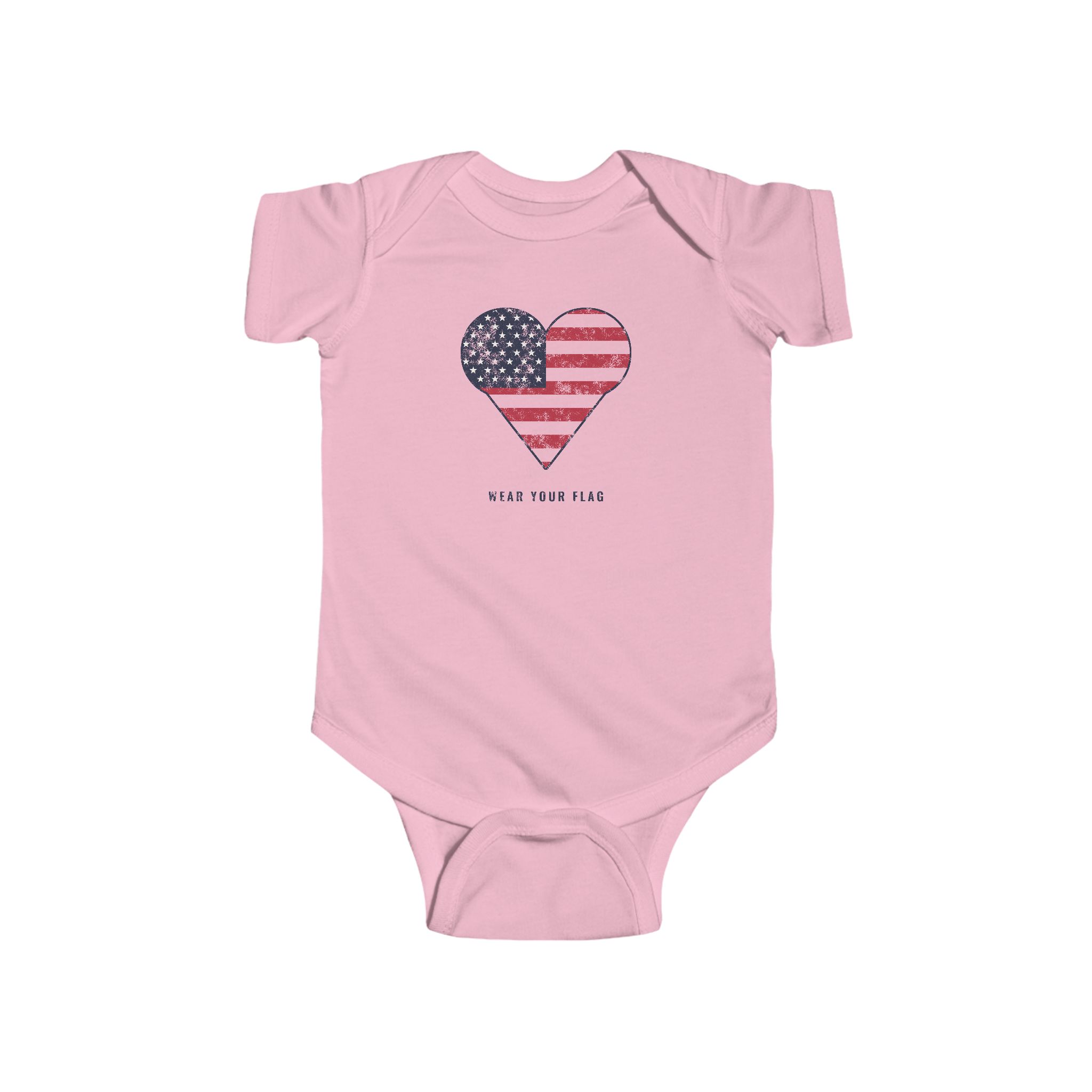 Flag Heart Baby Bodysuit - Image 13