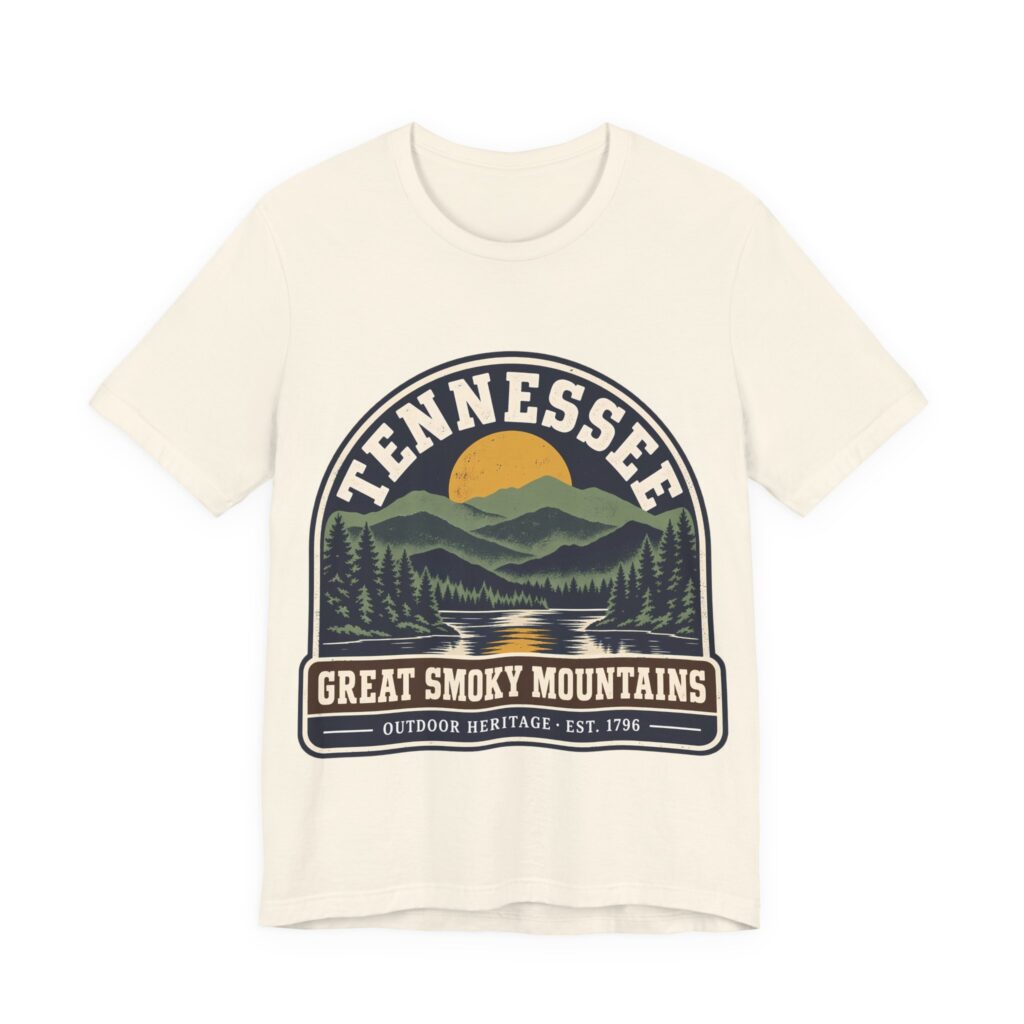Tennessee Great Smoky Mountains Soft Cotton Tee