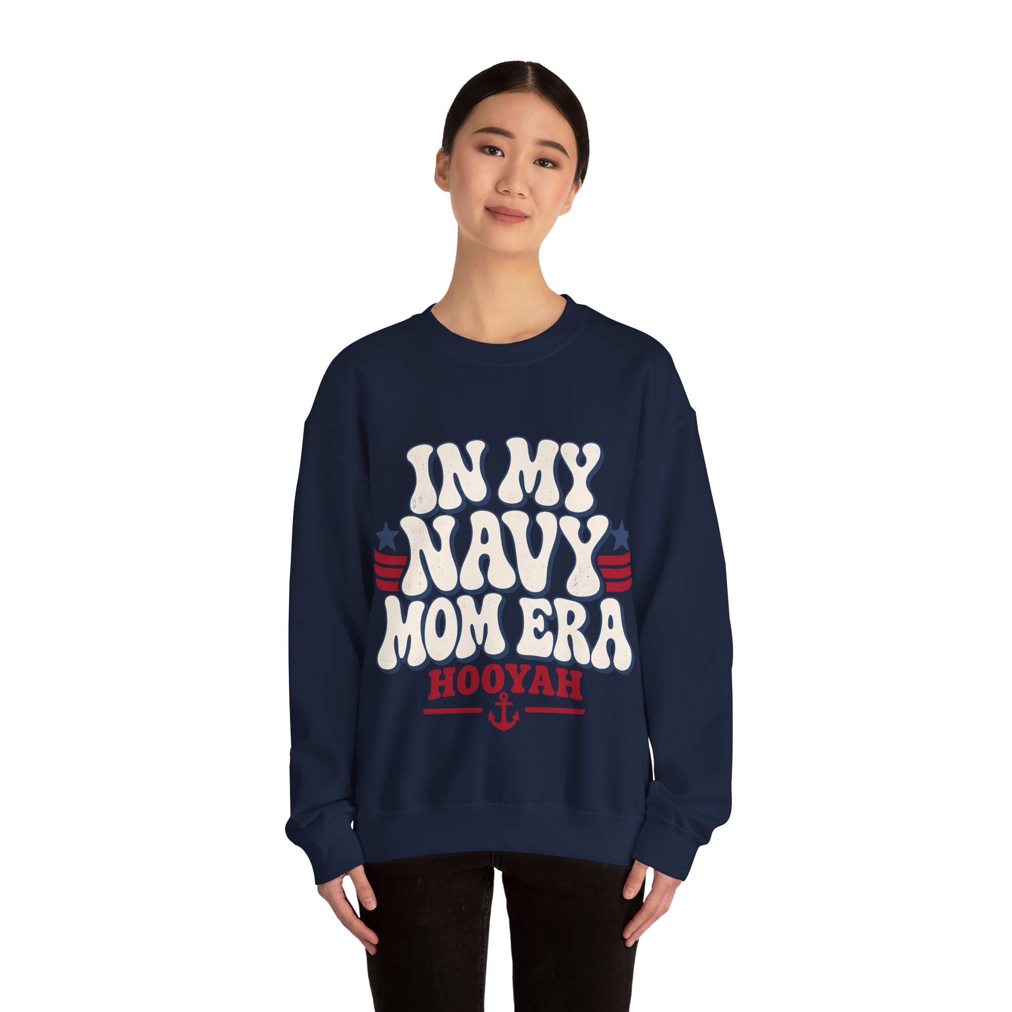 In My Navy Mom Era Crewneck Sweatshirt - Image 12