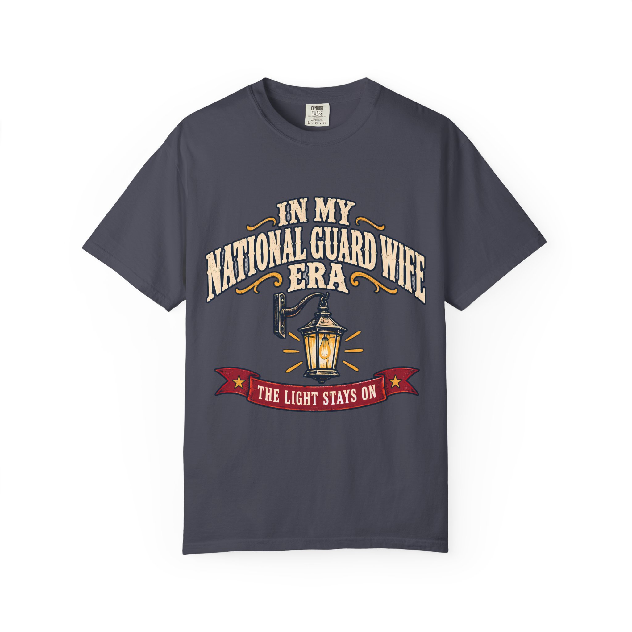 In My National Guard Wife Era Comfort Colors Tee - Image 29