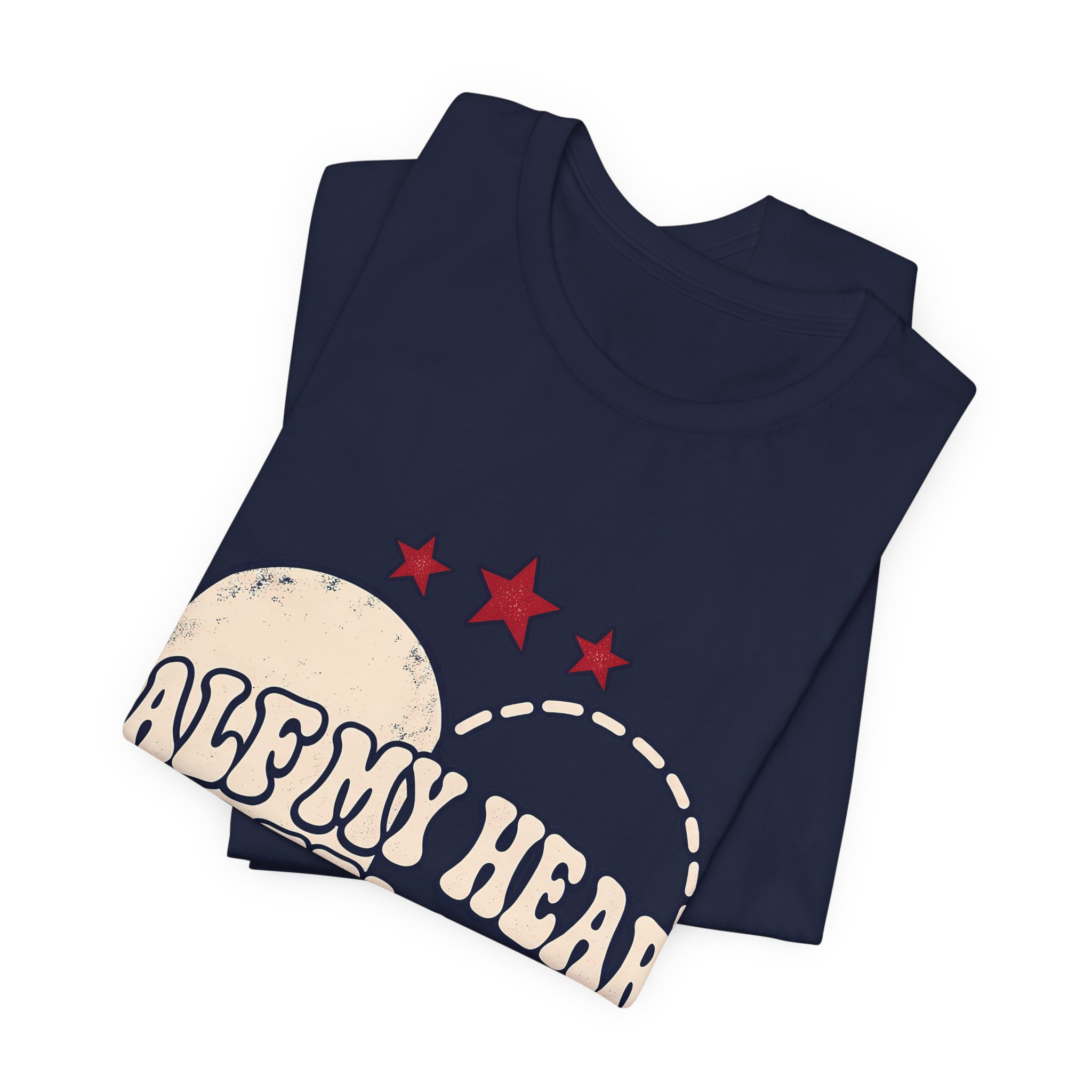 Half My Heart Is Deployed Soft Cotton Tee - Image 31