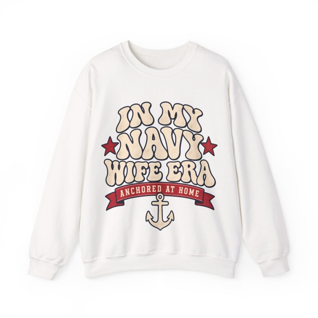In My Navy Wife Era Crewneck Sweatshirt
