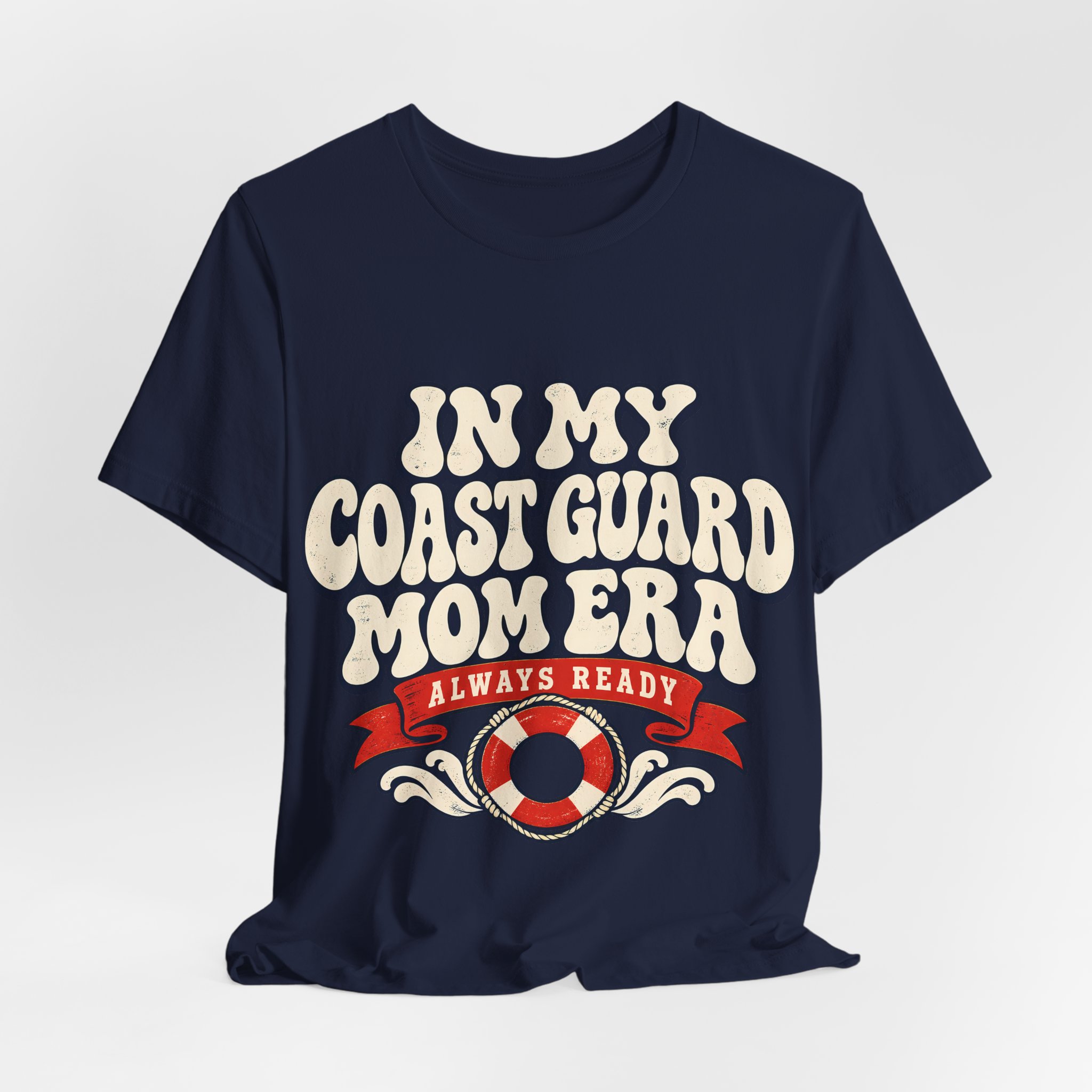 In My Coast Guard Mom Era Soft Cotton Tee - Image 32