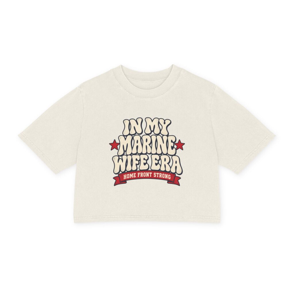 In My Marine Wife Era Women's Cropped Tee