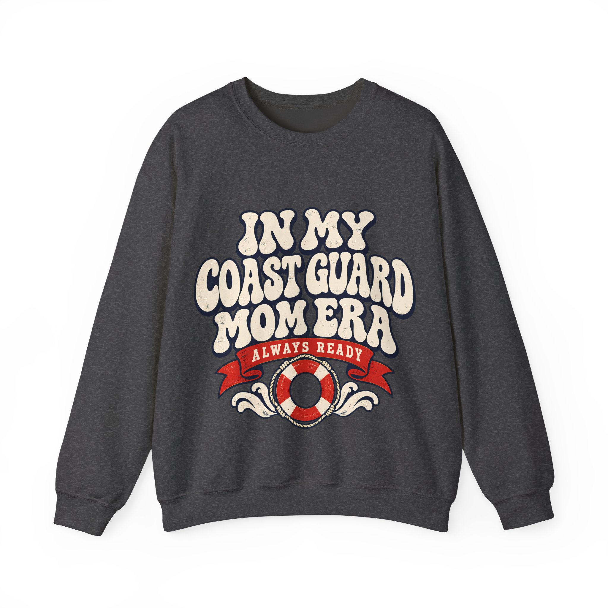 In My Coast Guard Mom Era Crewneck Sweatshirt - Image 25