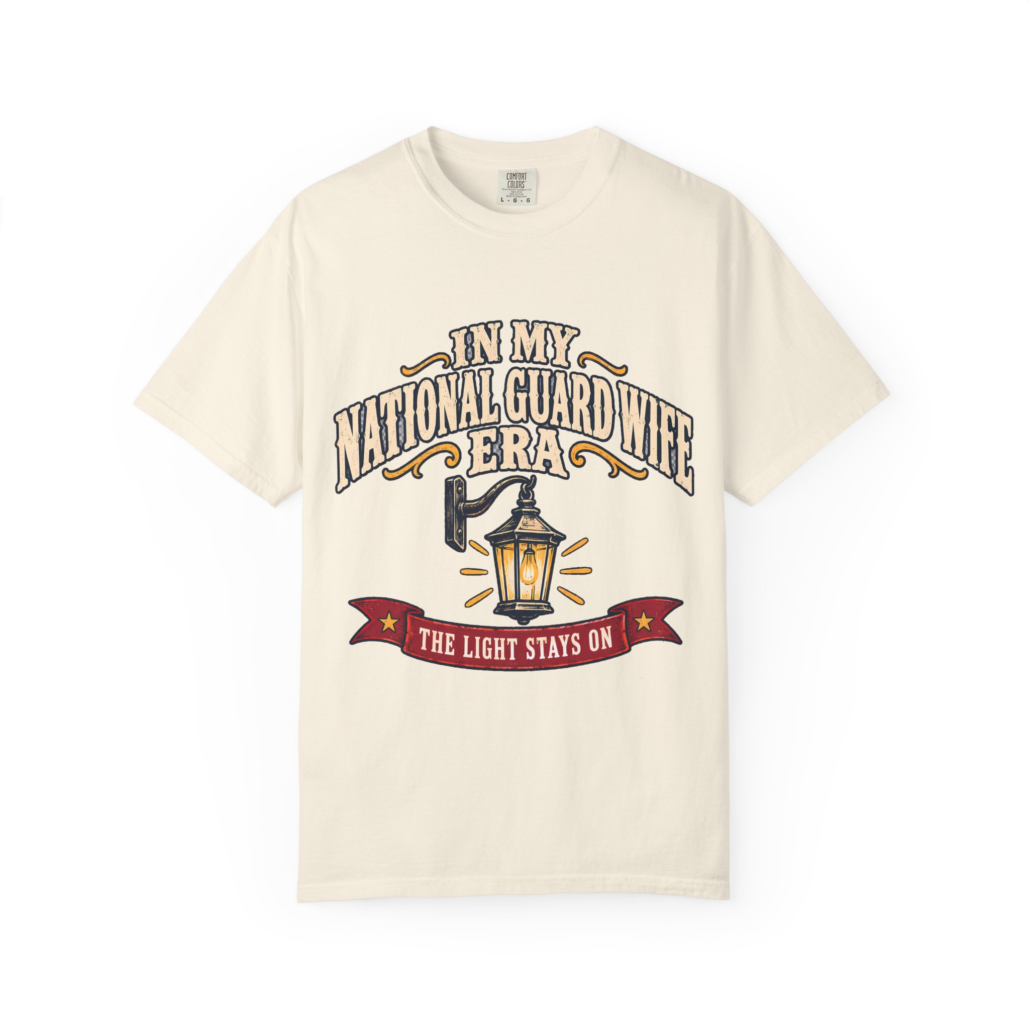 In My National Guard Wife Era Comfort Colors Tee - Image 5