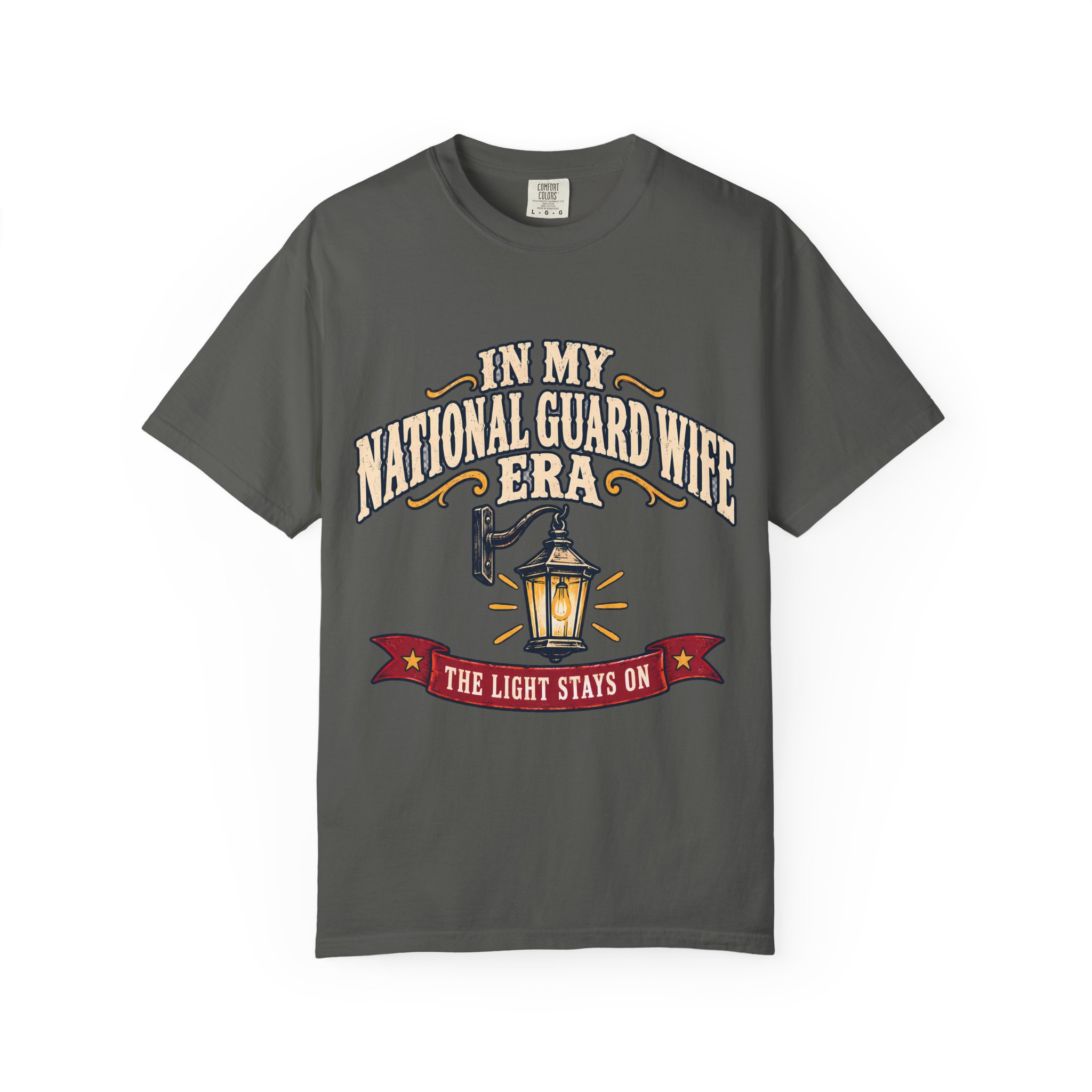 In My National Guard Wife Era Comfort Colors Tee - Image 9