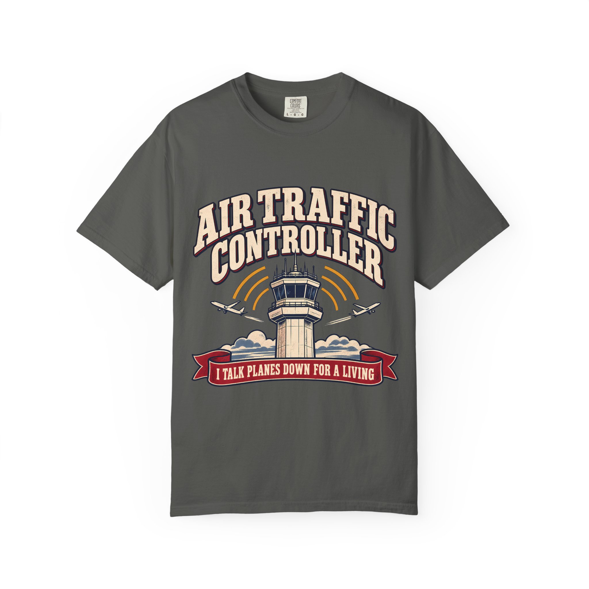 Air Traffic Controller Comfort Colors Tee - Image 9