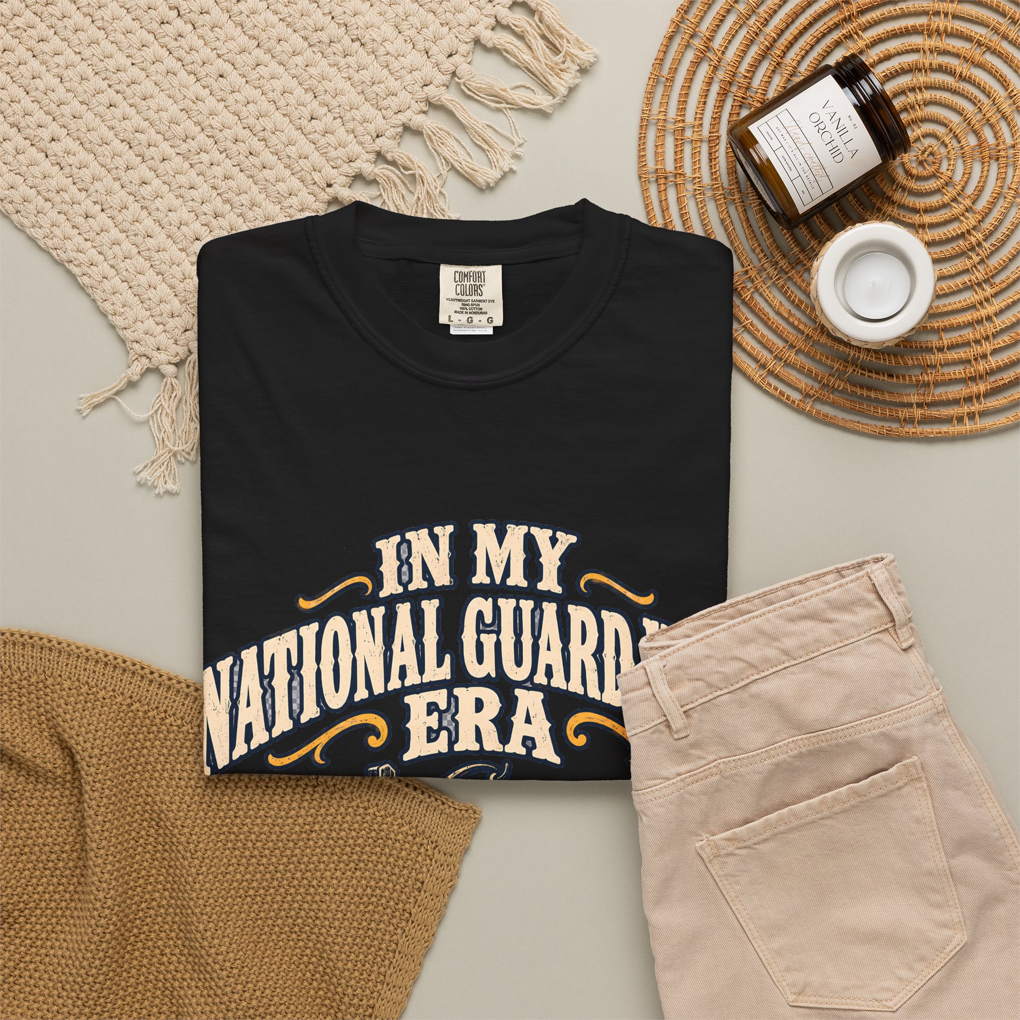 In My National Guard Wife Era Comfort Colors Tee - Image 28